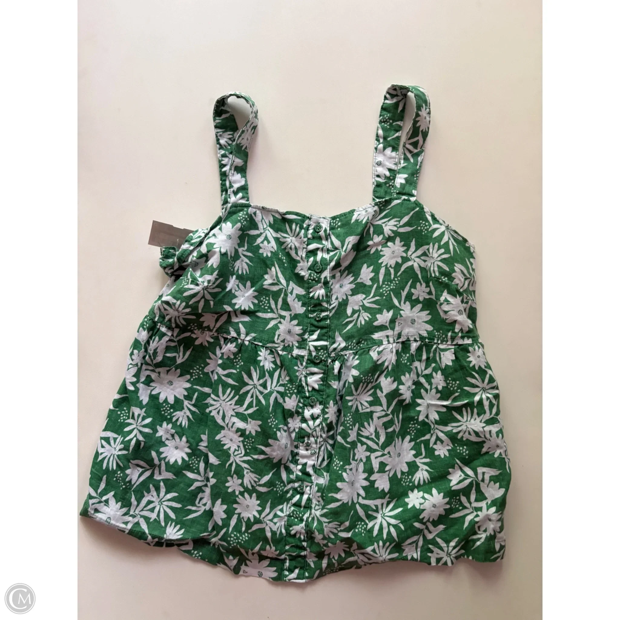 Tank Top By M & S Collection In Green, Size: L - Image 1