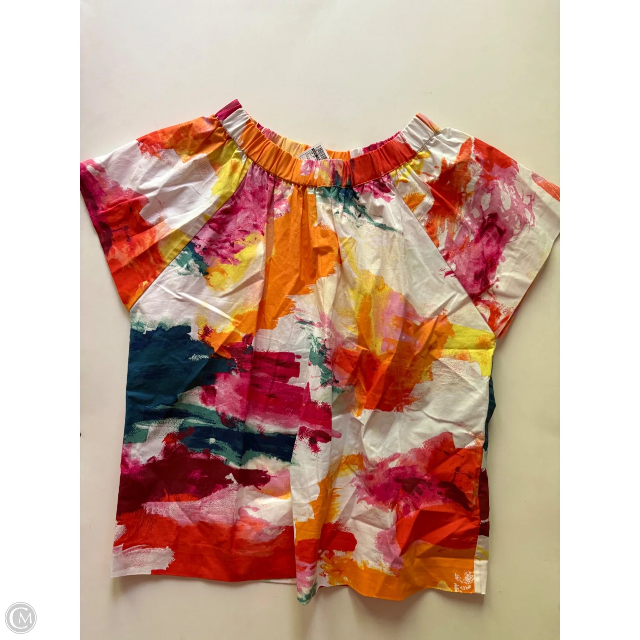 Top Short Sleeve Designer By Kate Spade In Multi-colored, Size: M - Image 1