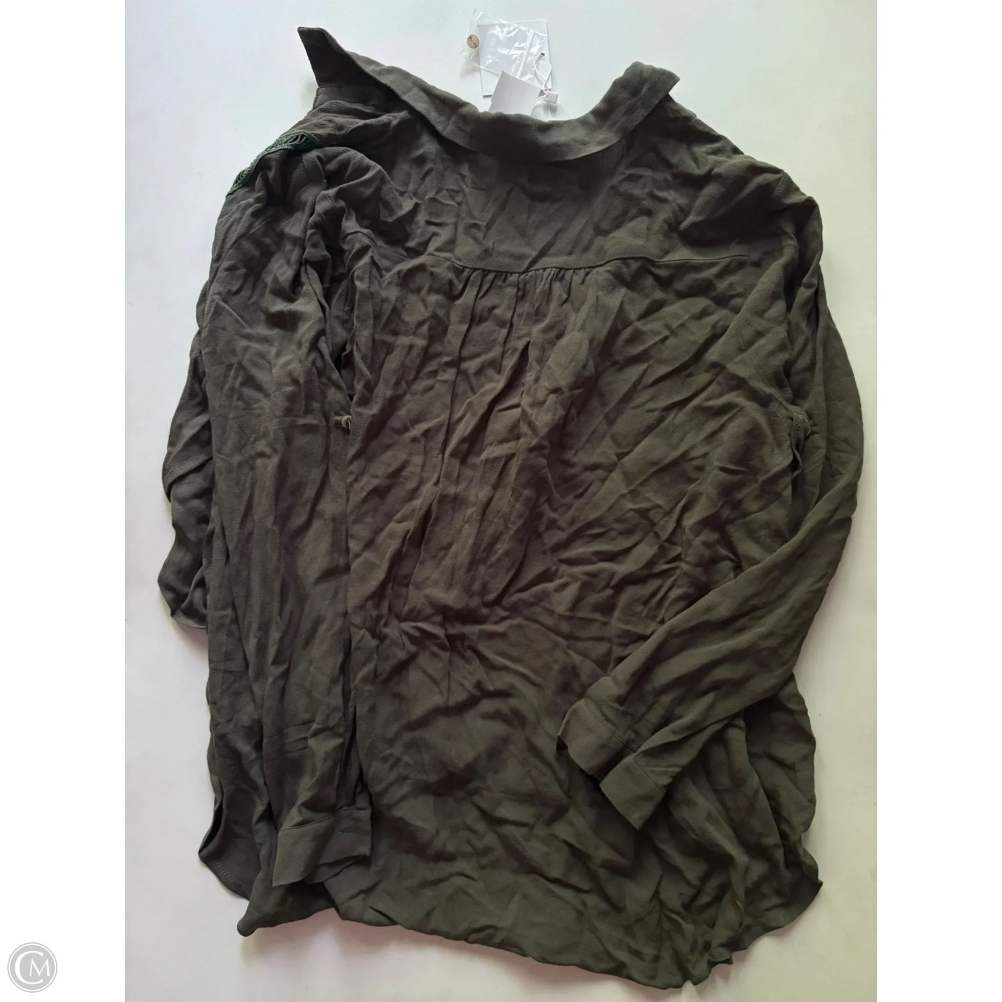 Blouse Long Sleeve By Hayden La In Green, Size: S - Image 2