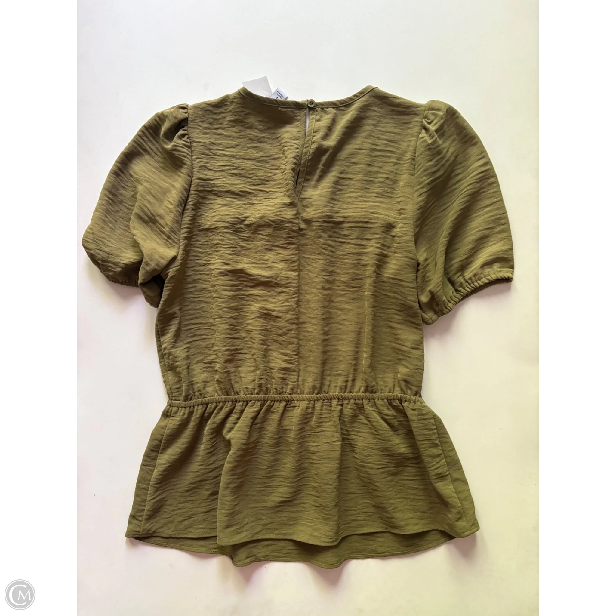 Blouse Short Sleeve By Nine West Apparel In Green, Size: S - Image 2