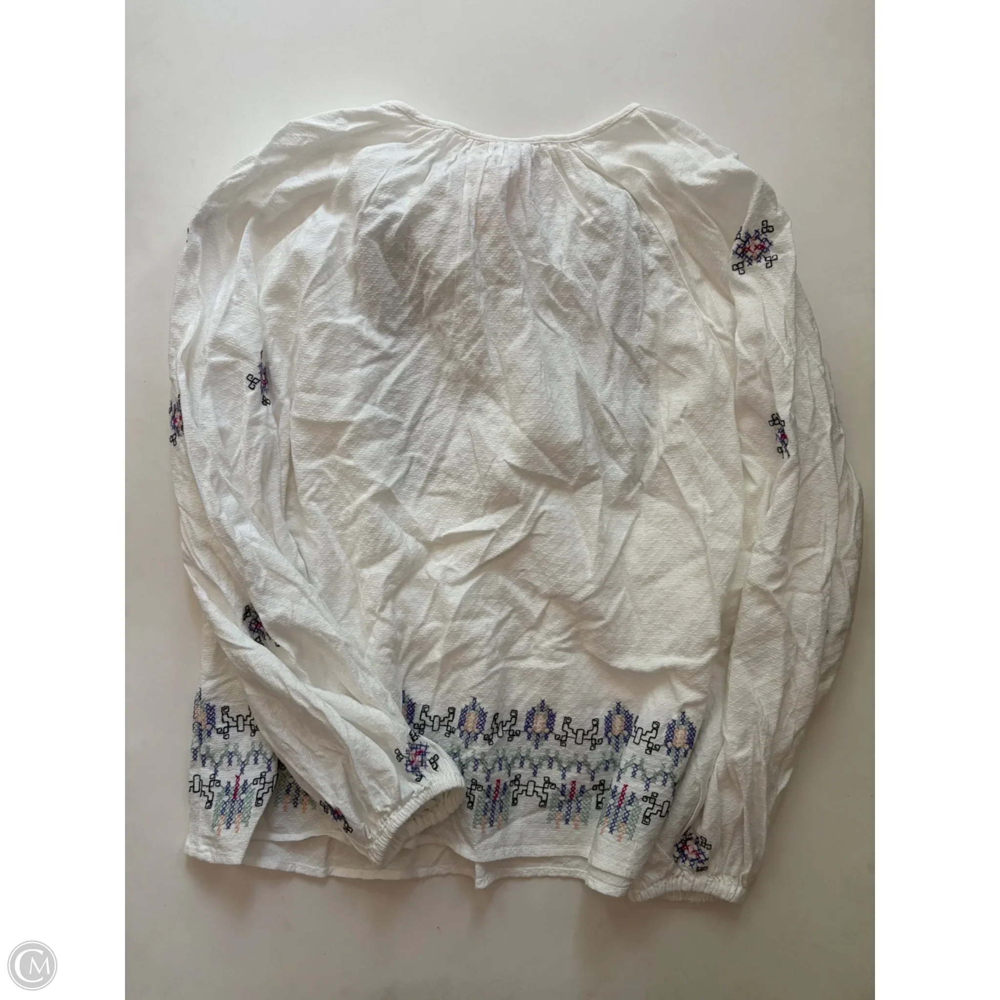 Top Long Sleeve By Knox Rose In White, Size: 2x - Image 2