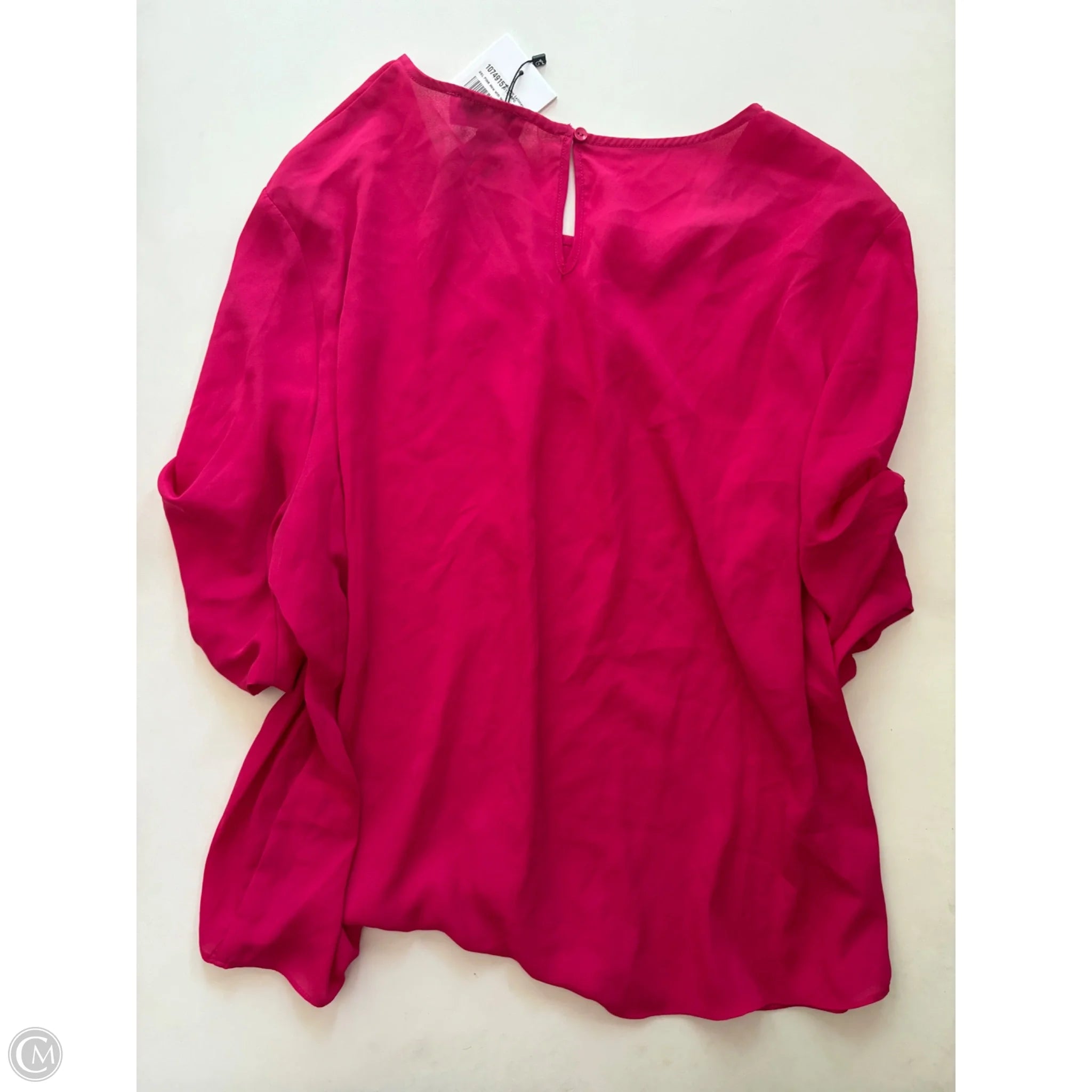 Blouse Short Sleeve By Gibson And Latimer In Pink, Size: 2x - Image 2