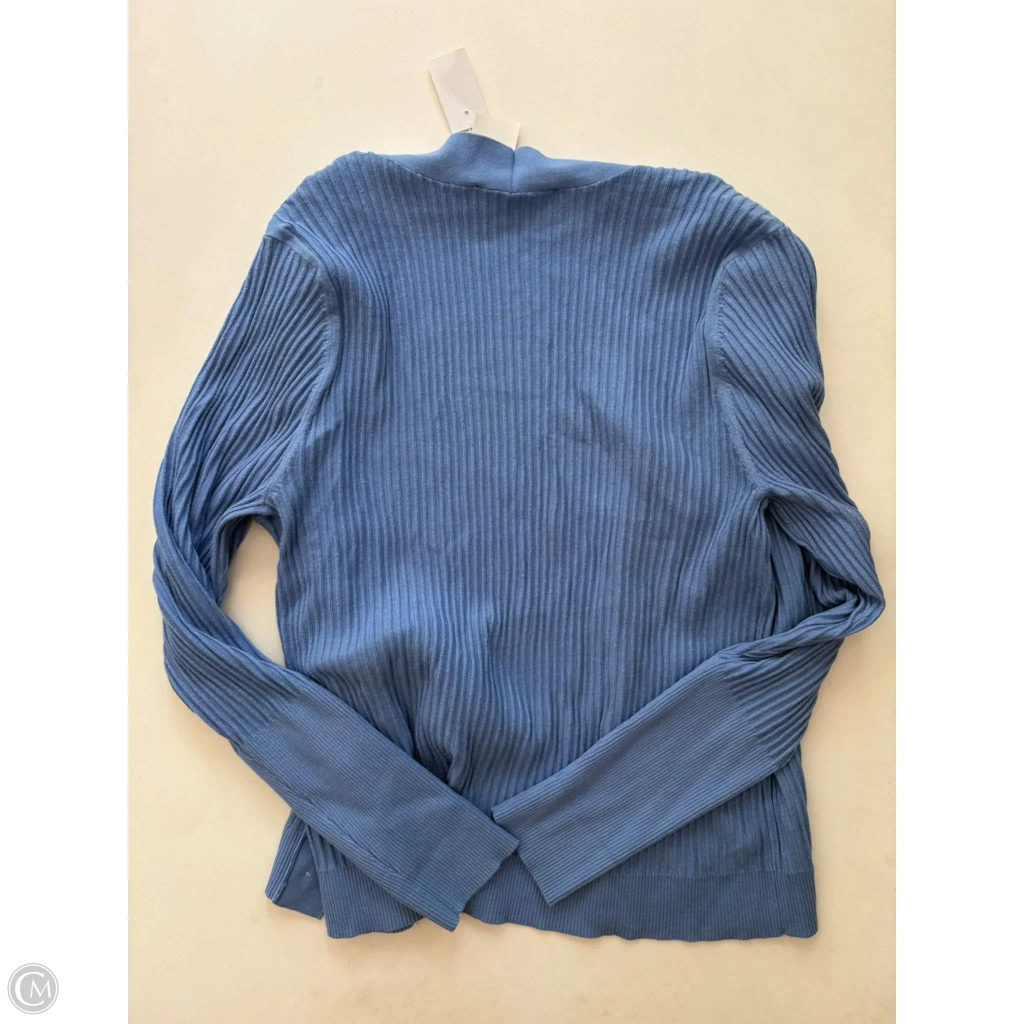 Sweater Cardigan By Loft In Blue, Size: Xl - Image 2