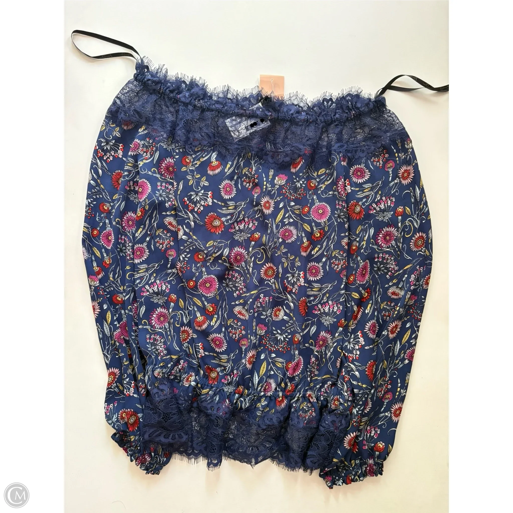 Blouse Long Sleeve By Jessica Simpson In Floral Print, Size: S - Image 1