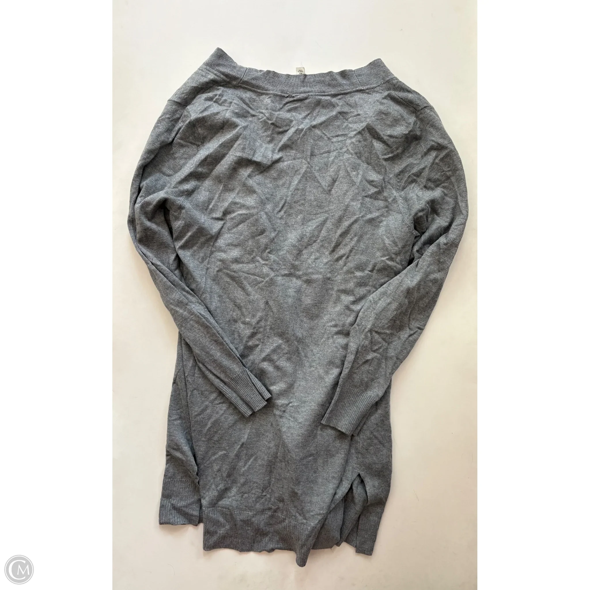 Sweater Cardigan By Zenana Outfitters In Grey, Size: Xl - Image 2