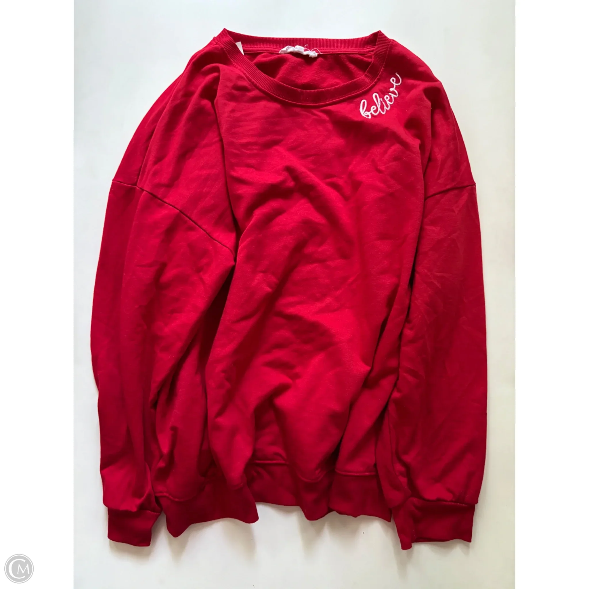 Sweatshirt Crewneck By Workshop In Red, Size: 2x - Image 1
