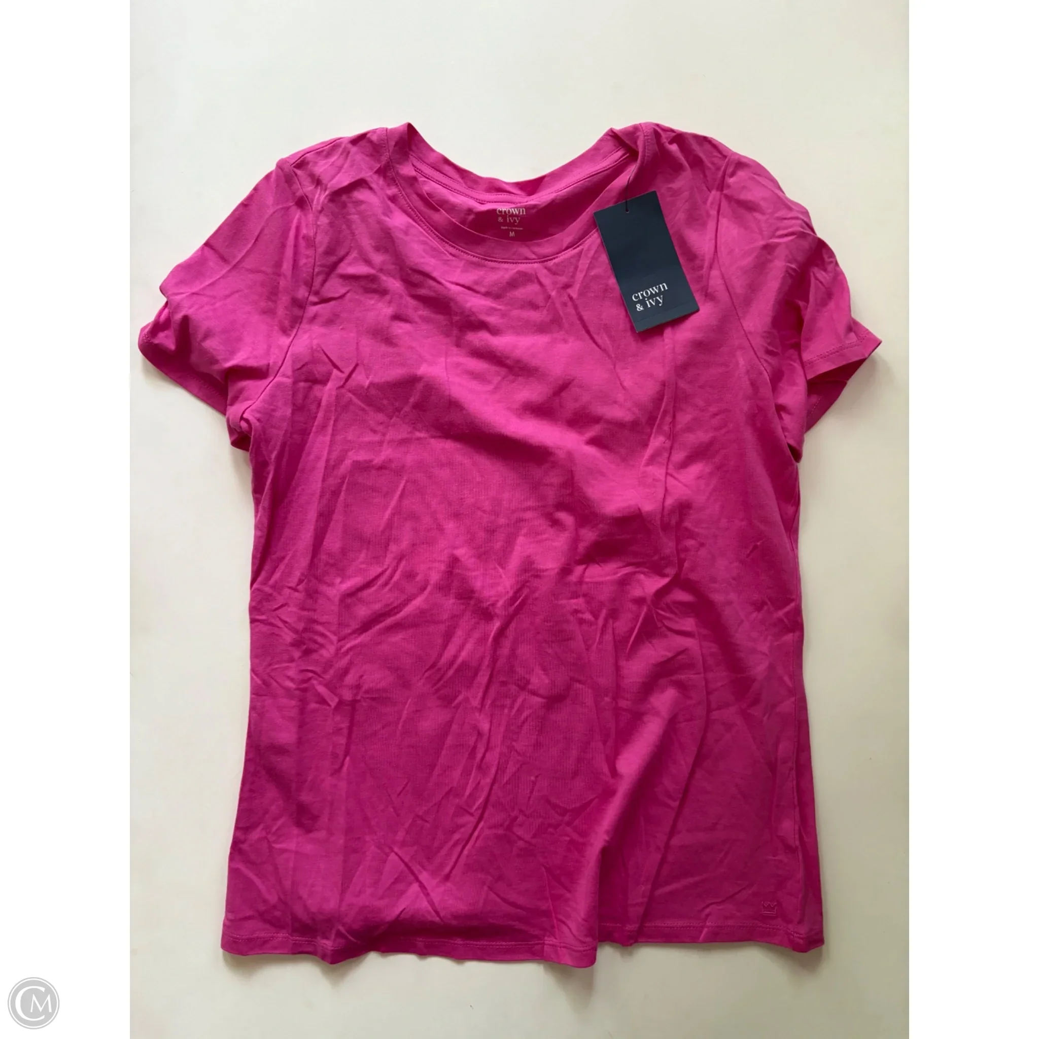 Top Short Sleeve By Crown And Ivy In Pink, Size: M - Image 1