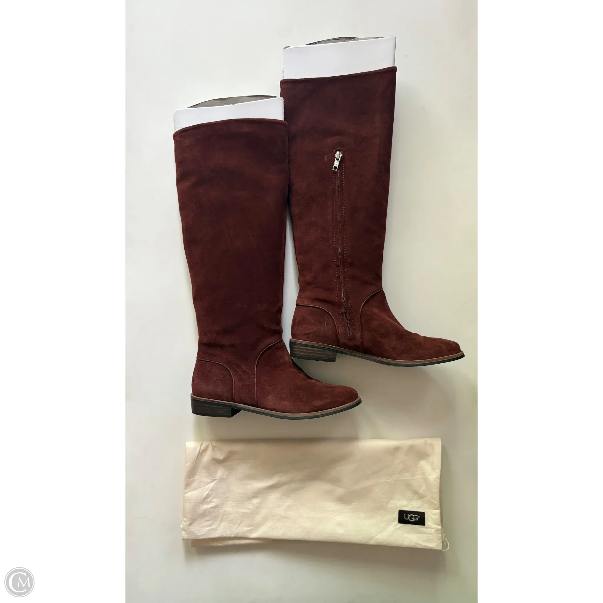Boots Designer By Ugg In Brown, Size: 8.5