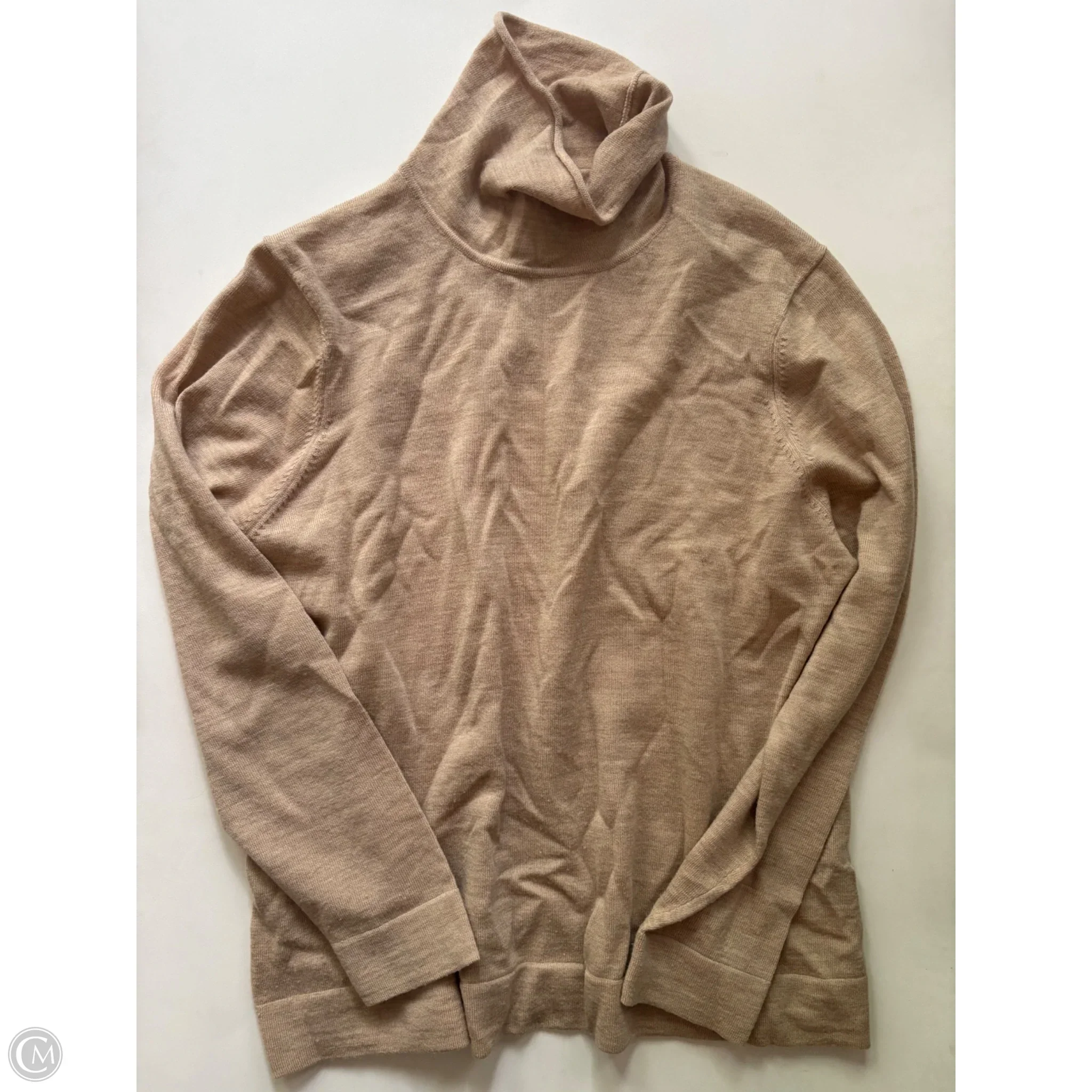 Sweater By Ellen Ashley In Tan, Size: 1x - Image 1