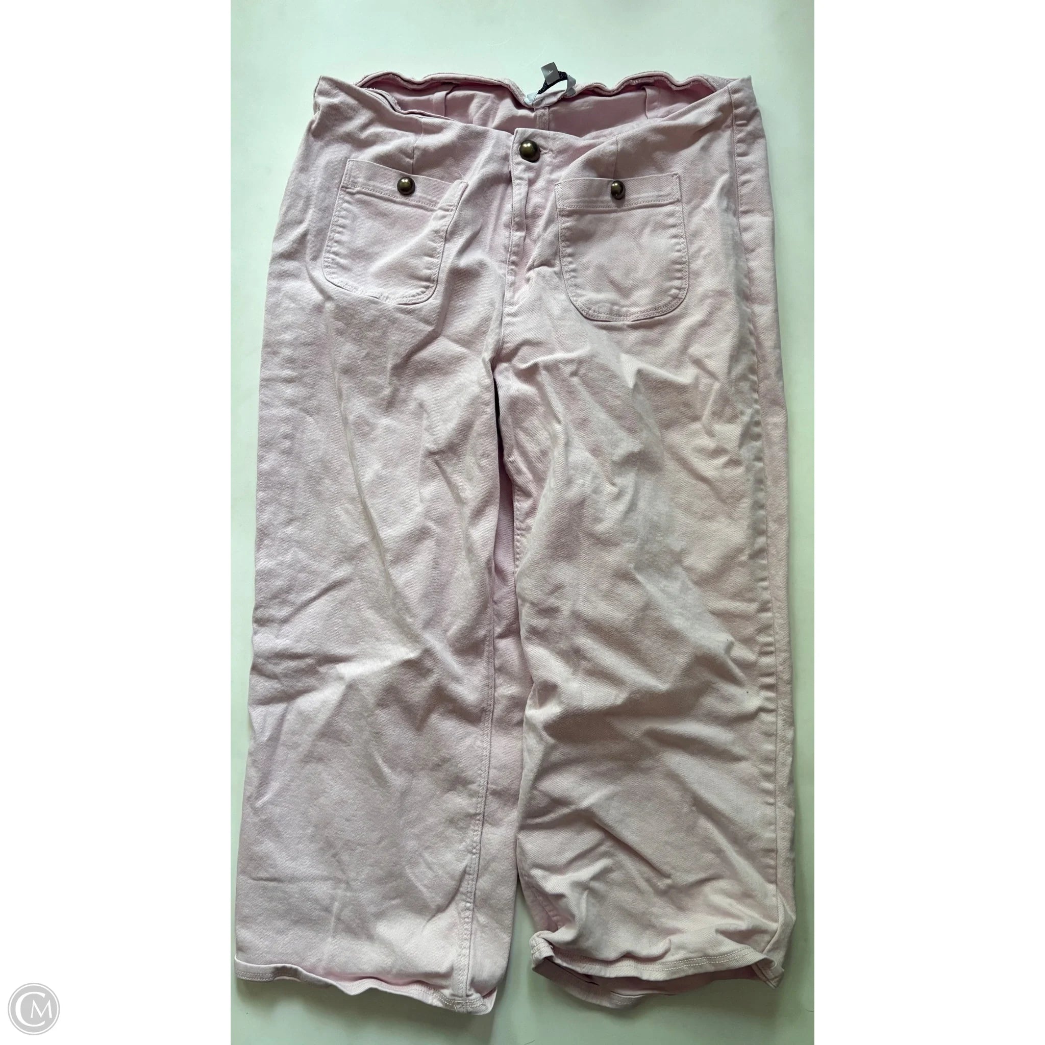 Jeans Wide Leg By Ophelia Roe In Pink, Size: 18 - Image 1