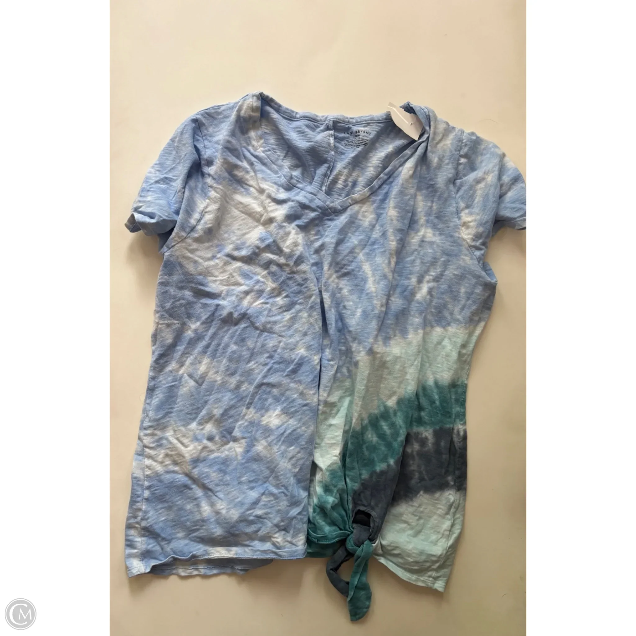 Top Short Sleeve By Lane Bryant In Blue, Size: 1x - Image 1