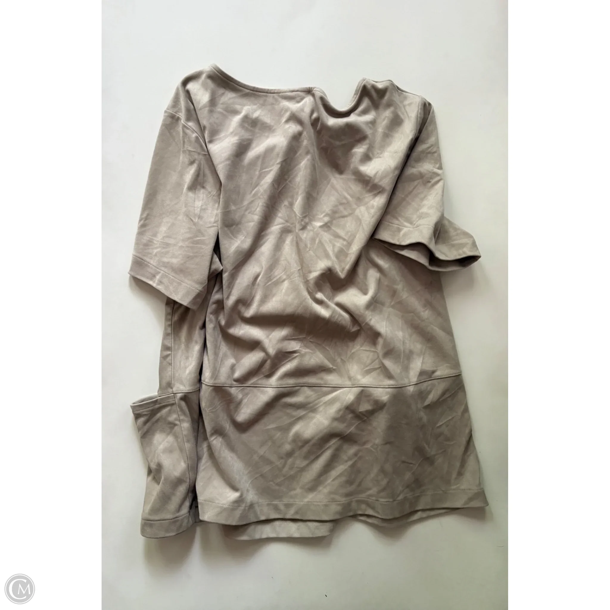 Top Short Sleeve By J. Jill In Taupe, Size: 2x - Image 2