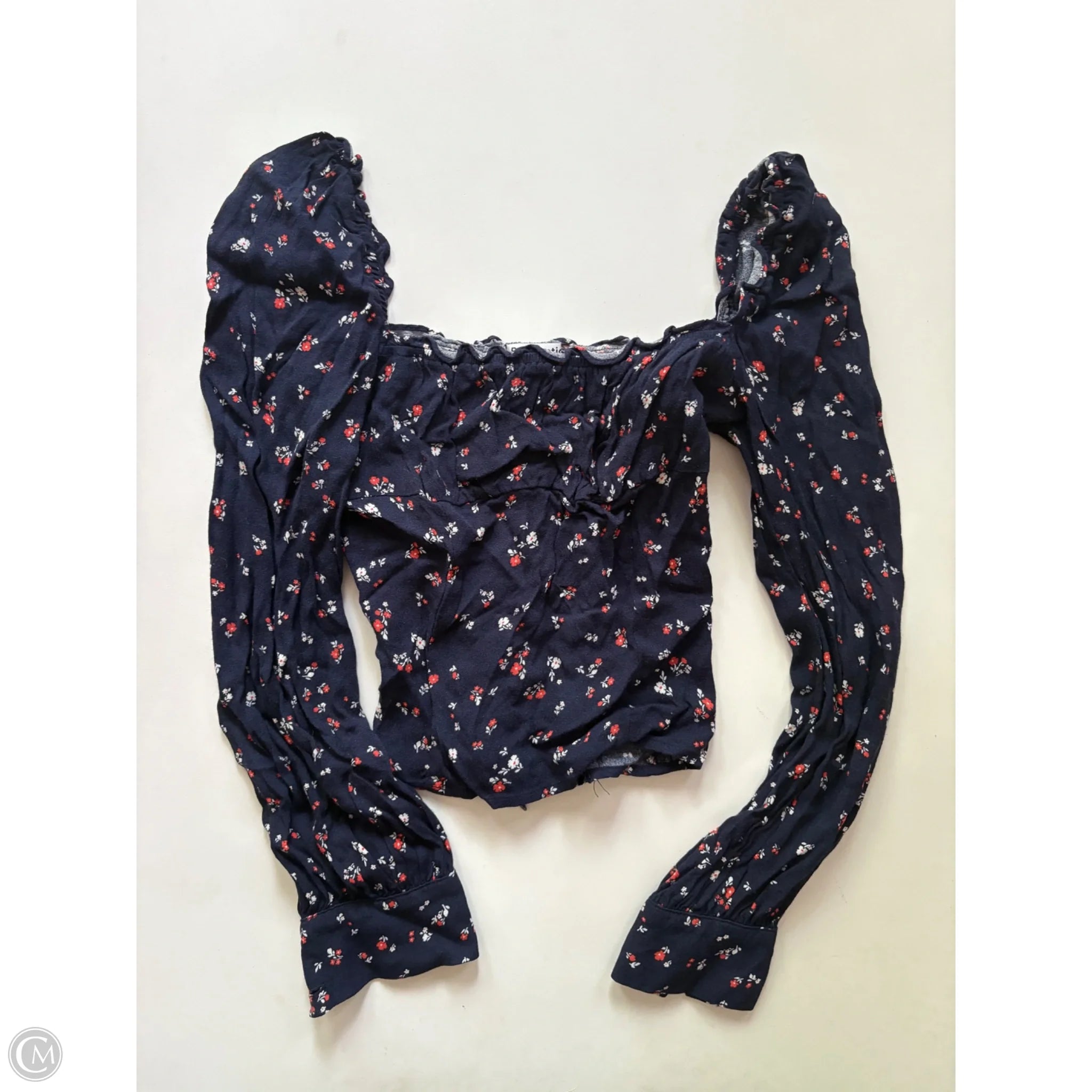 Top Long Sleeve By Reformation In Floral Print, Size: Xs - Image 1