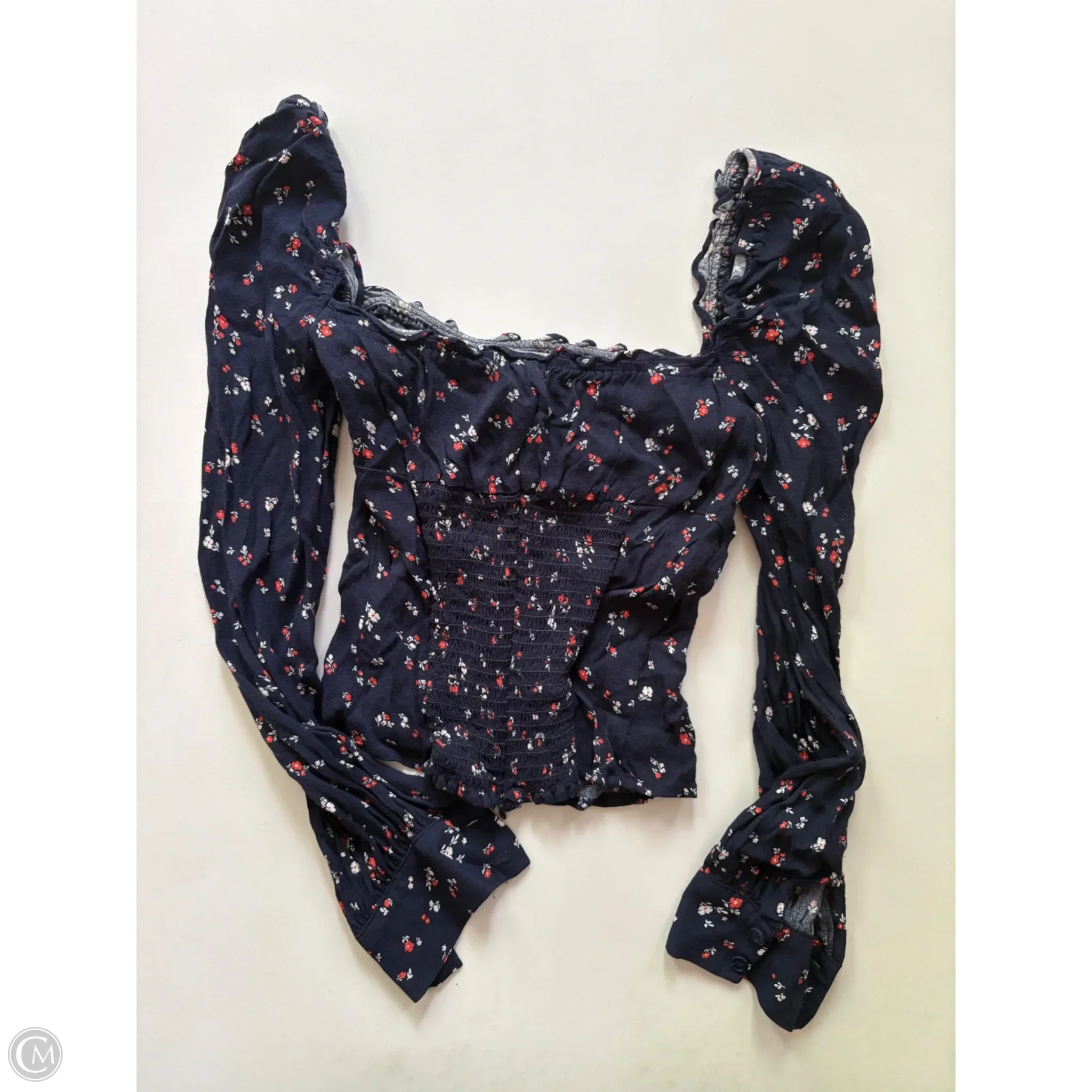 Top Long Sleeve By Reformation In Floral Print, Size: Xs - Image 2