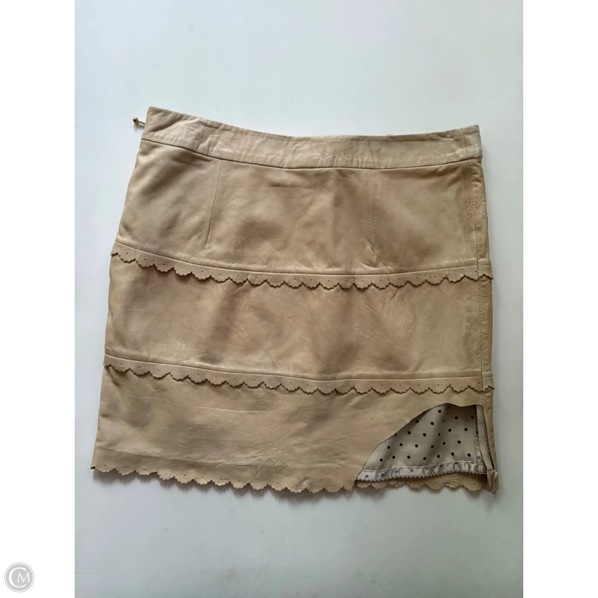 Skirt Mini & Short By Leifsdottir In Tan, Size: 8 - Image 2
