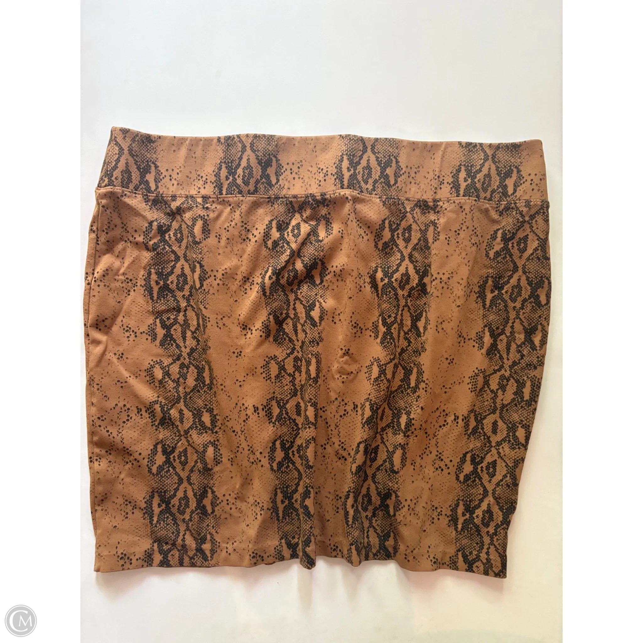 Skirt Midi By D Jeans In Animal Print, Size: 22 - Image 1