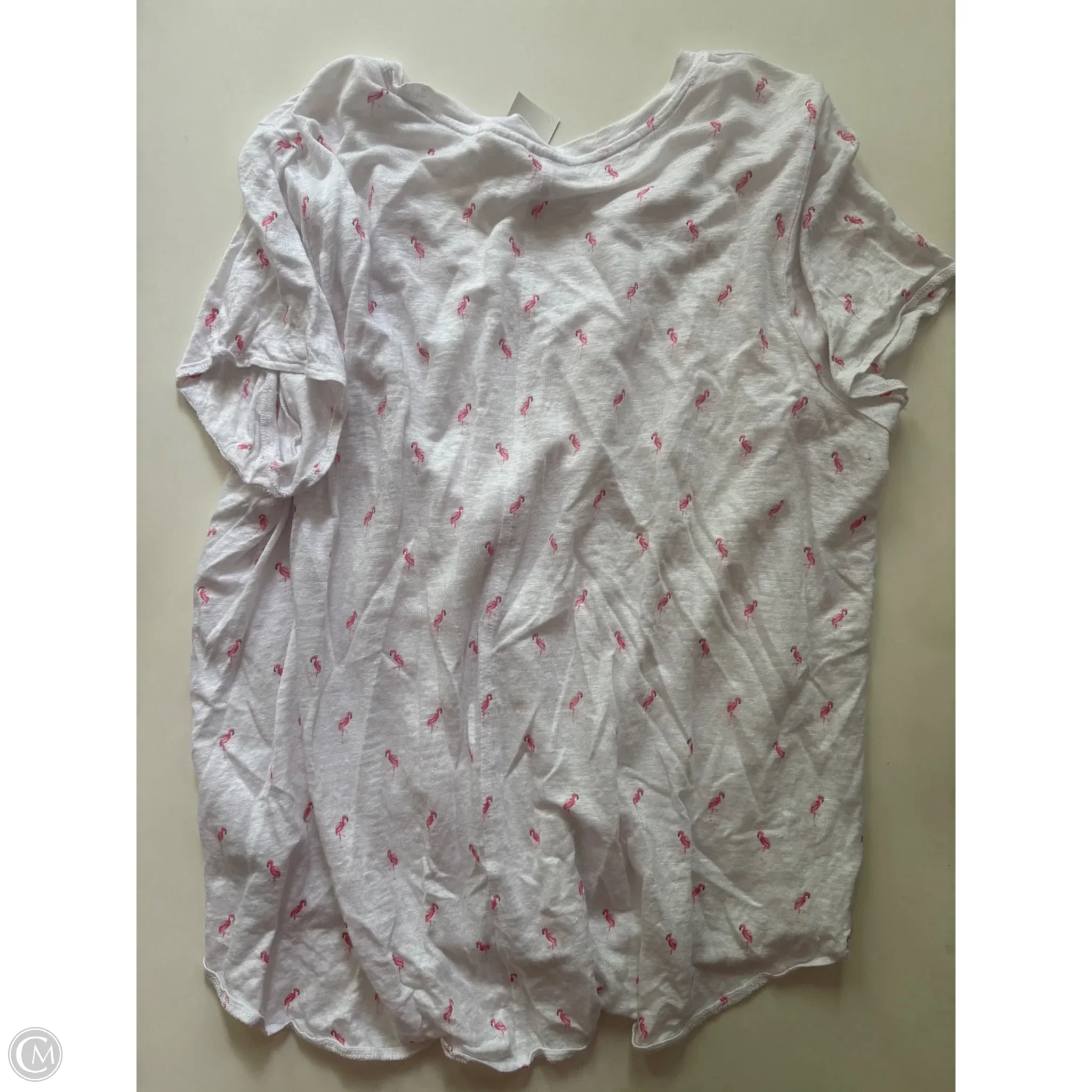 Tunic Short Sleeve By C And C In White, Size: 2x - Image 2
