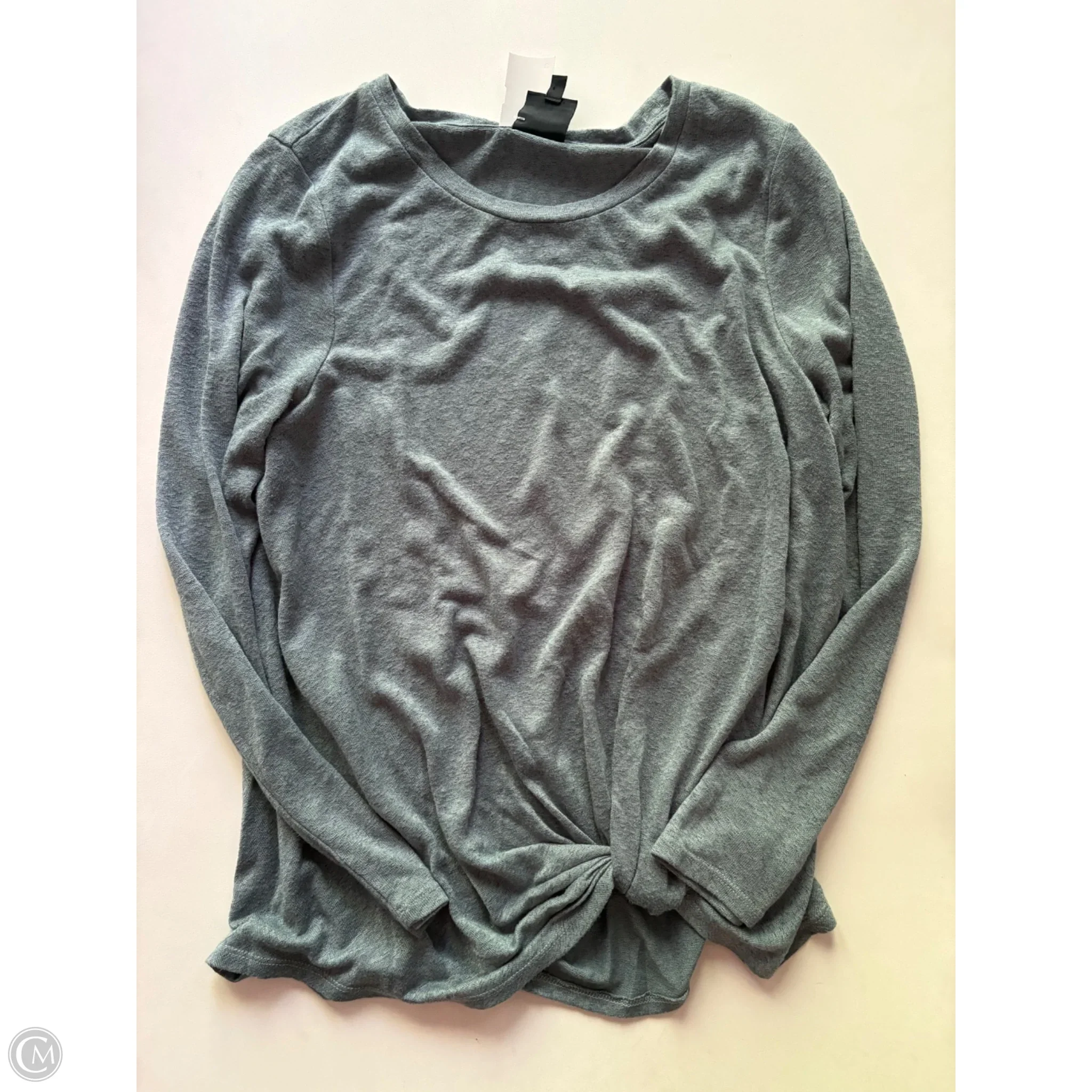 Top Long Sleeve By Bobeau In Blue, Size: L - Image 1