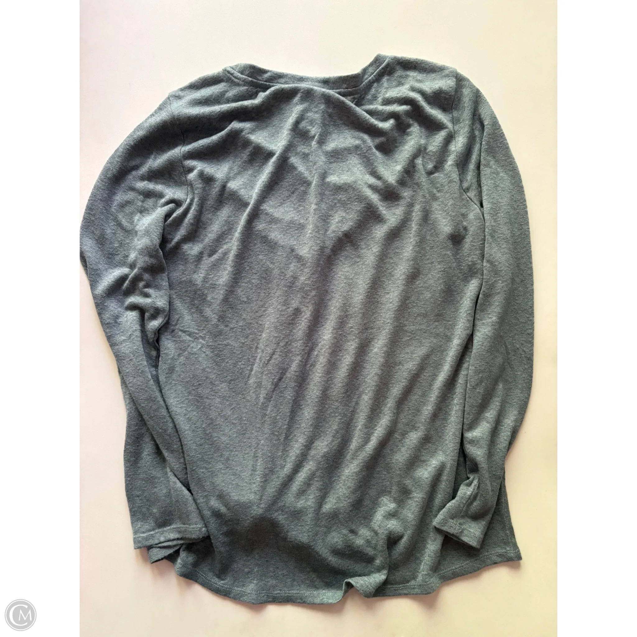 Top Long Sleeve By Bobeau In Blue, Size: L - Image 2