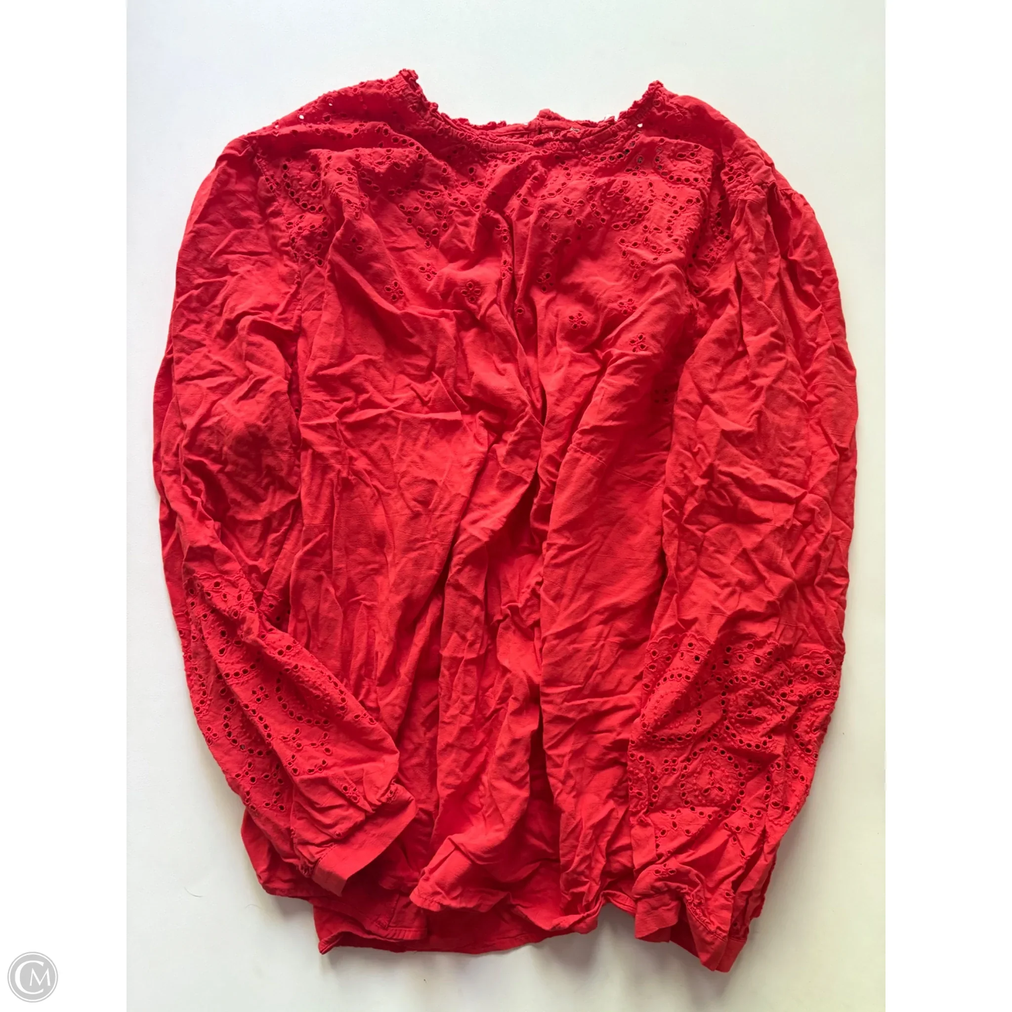 Top Long Sleeve By Loft In Orange, Size: 3x - Image 1