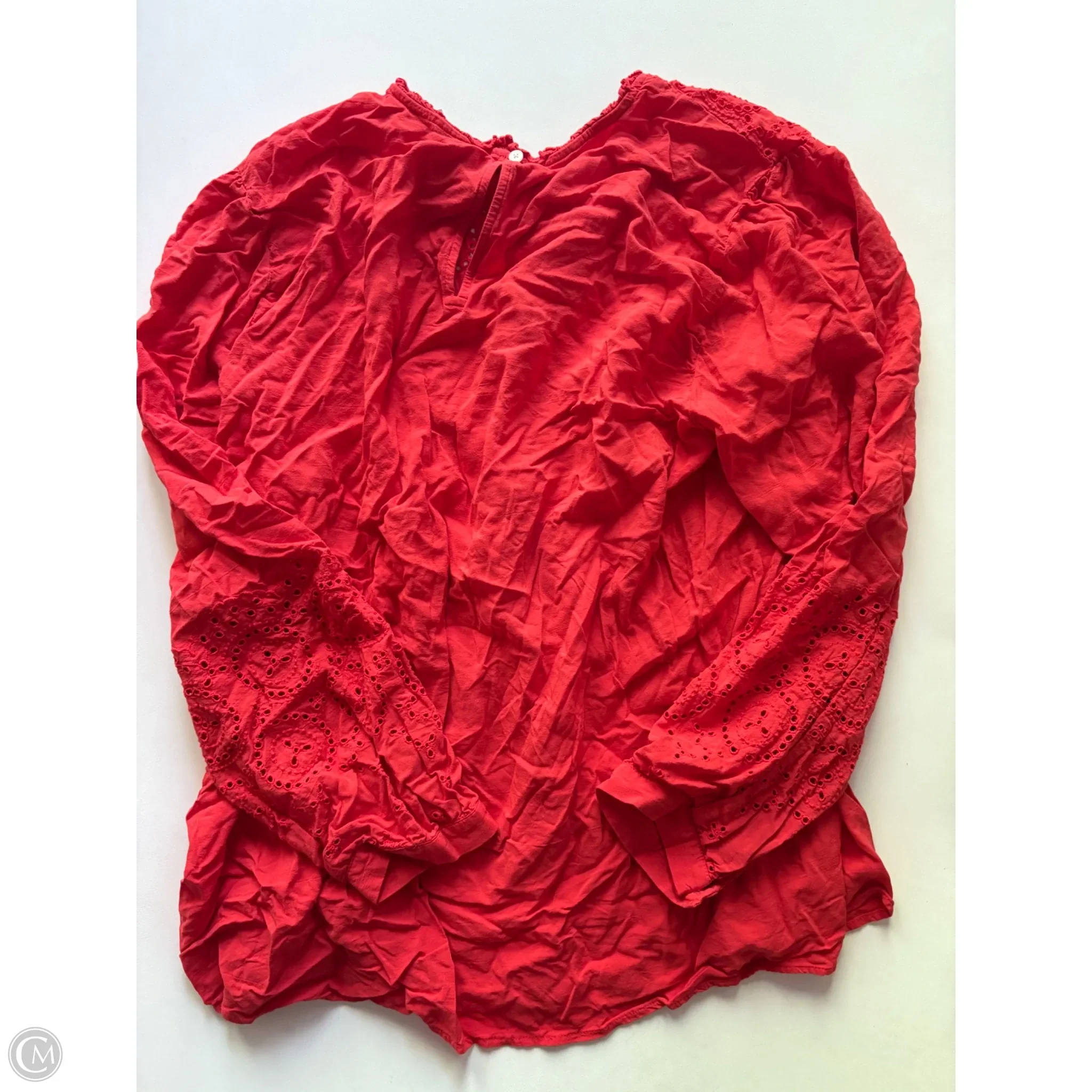 Top Long Sleeve By Loft In Orange, Size: 3x - Image 2