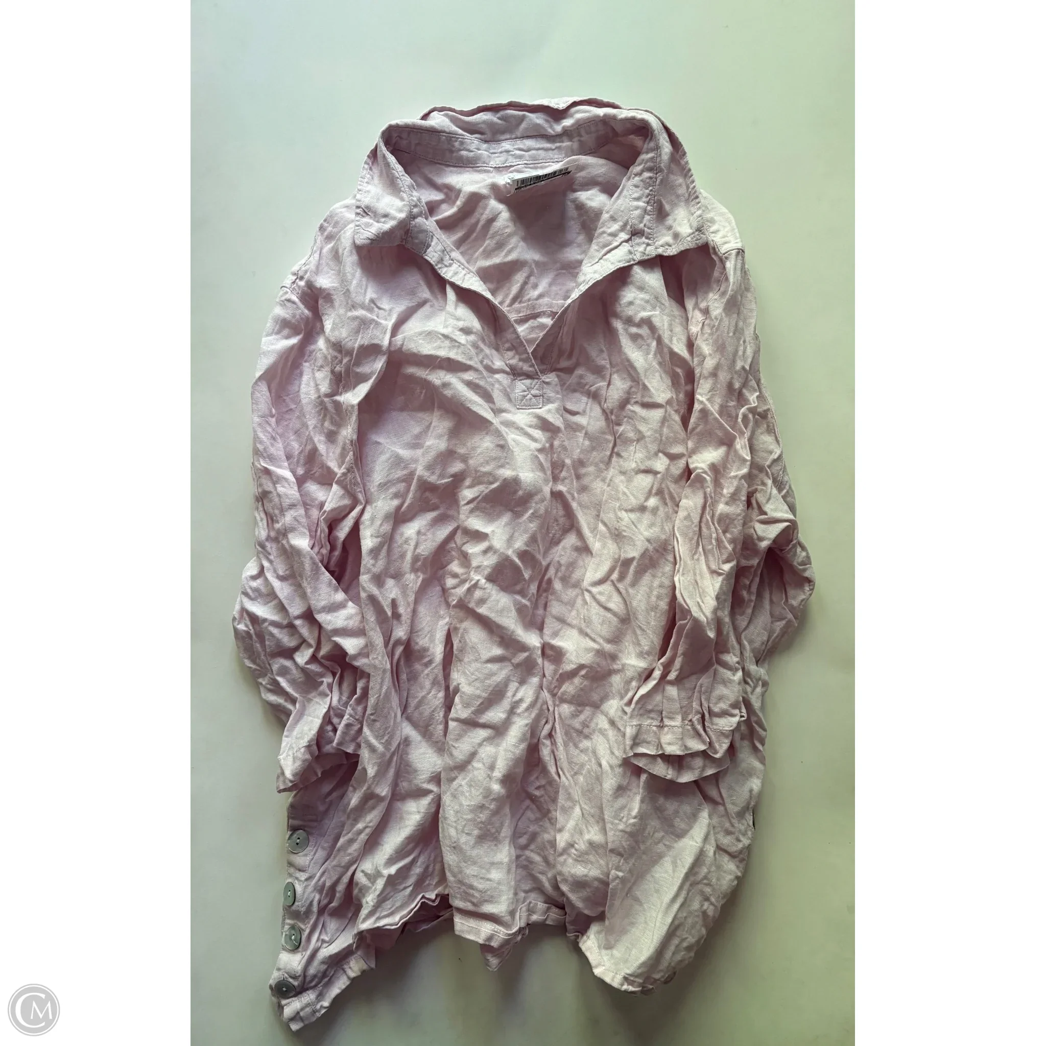 Top Long Sleeve By Sigrid Olsen In Pink, Size: 3x - Image 1