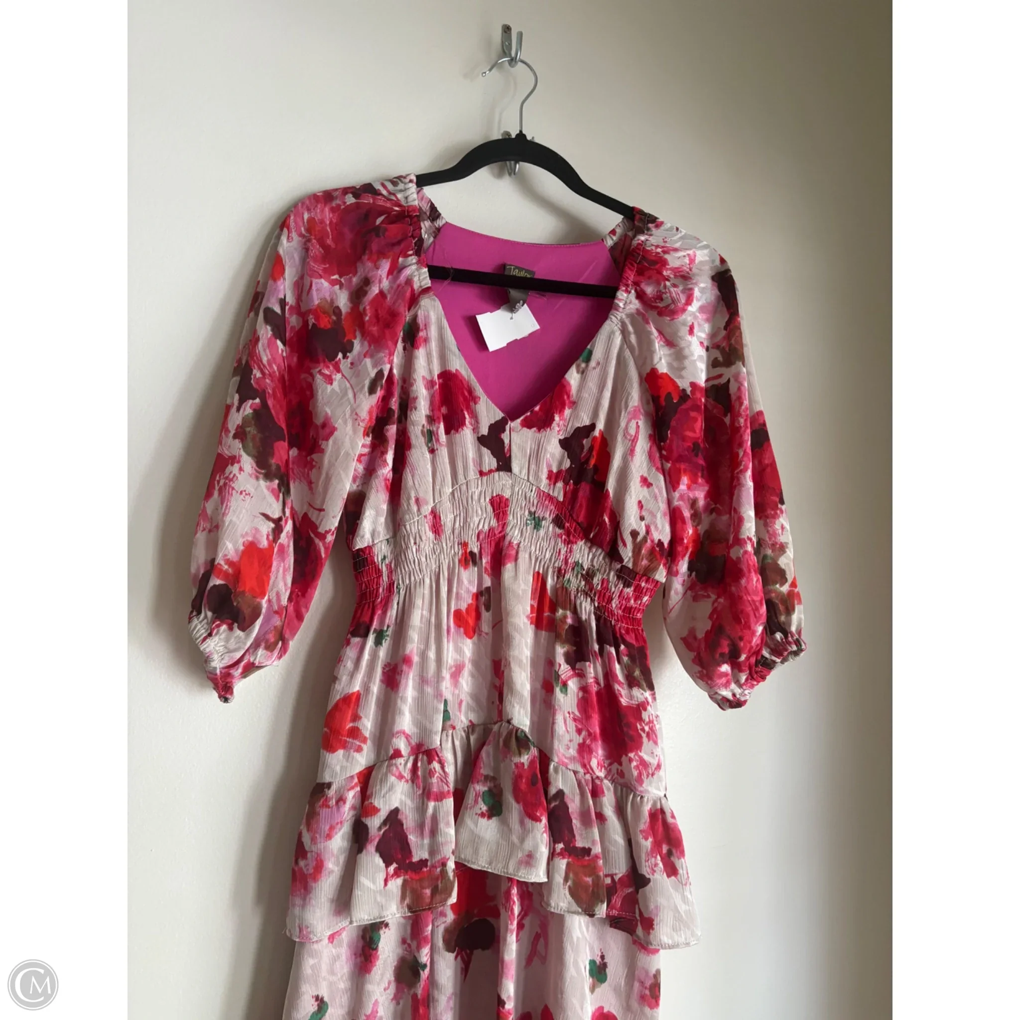 Dress Party Long By Taylor In Floral Print, Size: S - Image 3