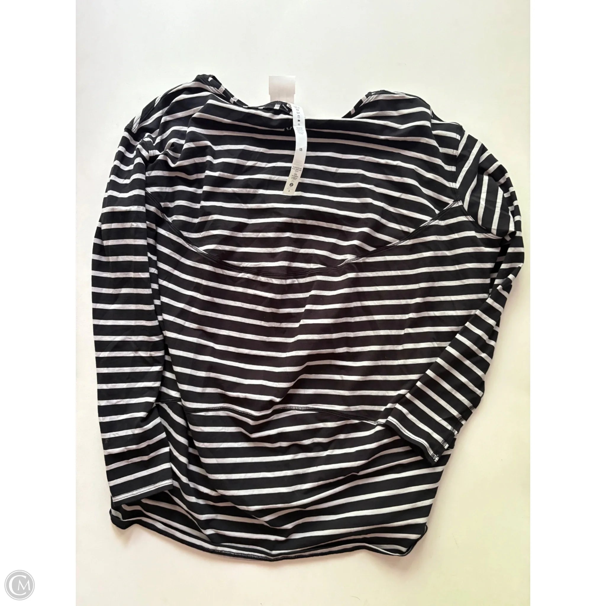 Athletic Top Long Sleeve Crewneck By Lululemon In Striped Pattern, Size: S - Image 2