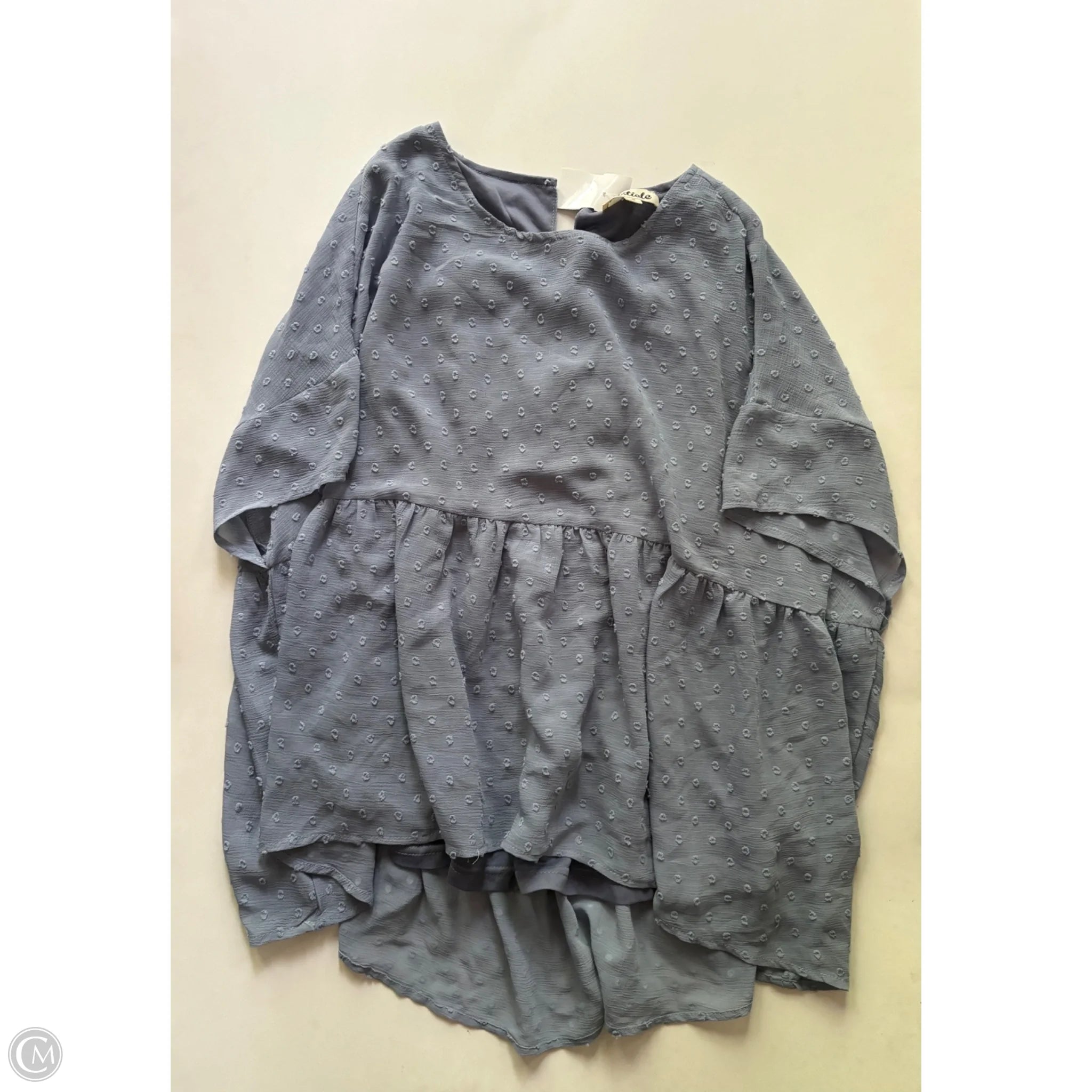 Blouse Short Sleeve By Listicle In Blue, Size: S - Image 1