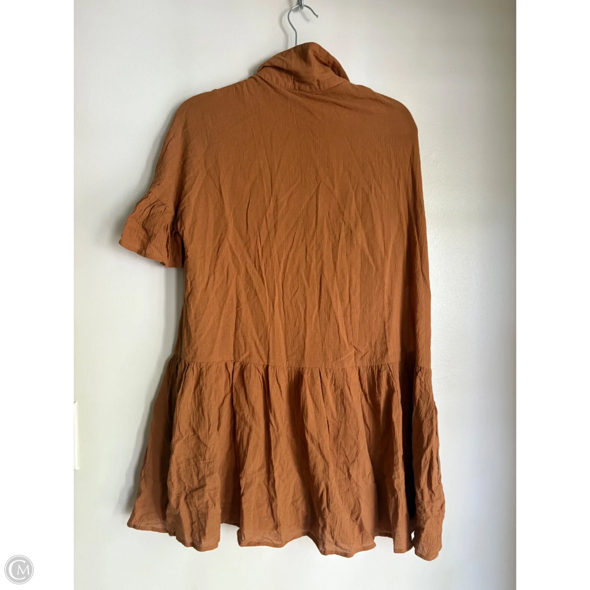 Dress Casual Short By Lindsay Brooke In Brown, Size: S - Image 2