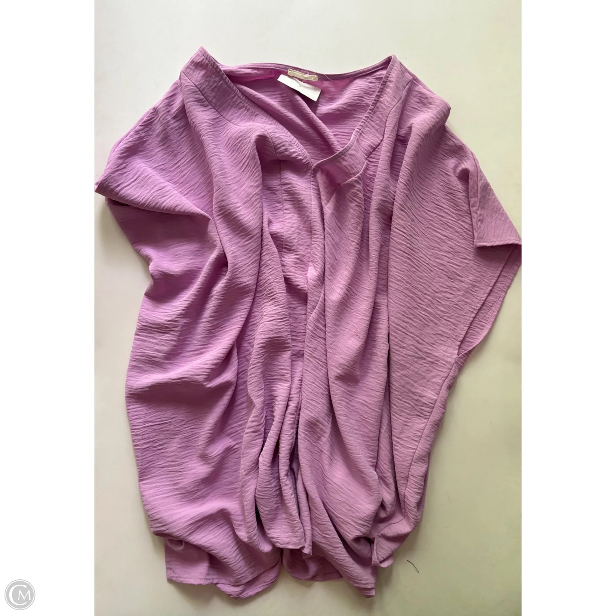 Blouse Short Sleeve By Oddi In Purple, Size: 2x - Image 1