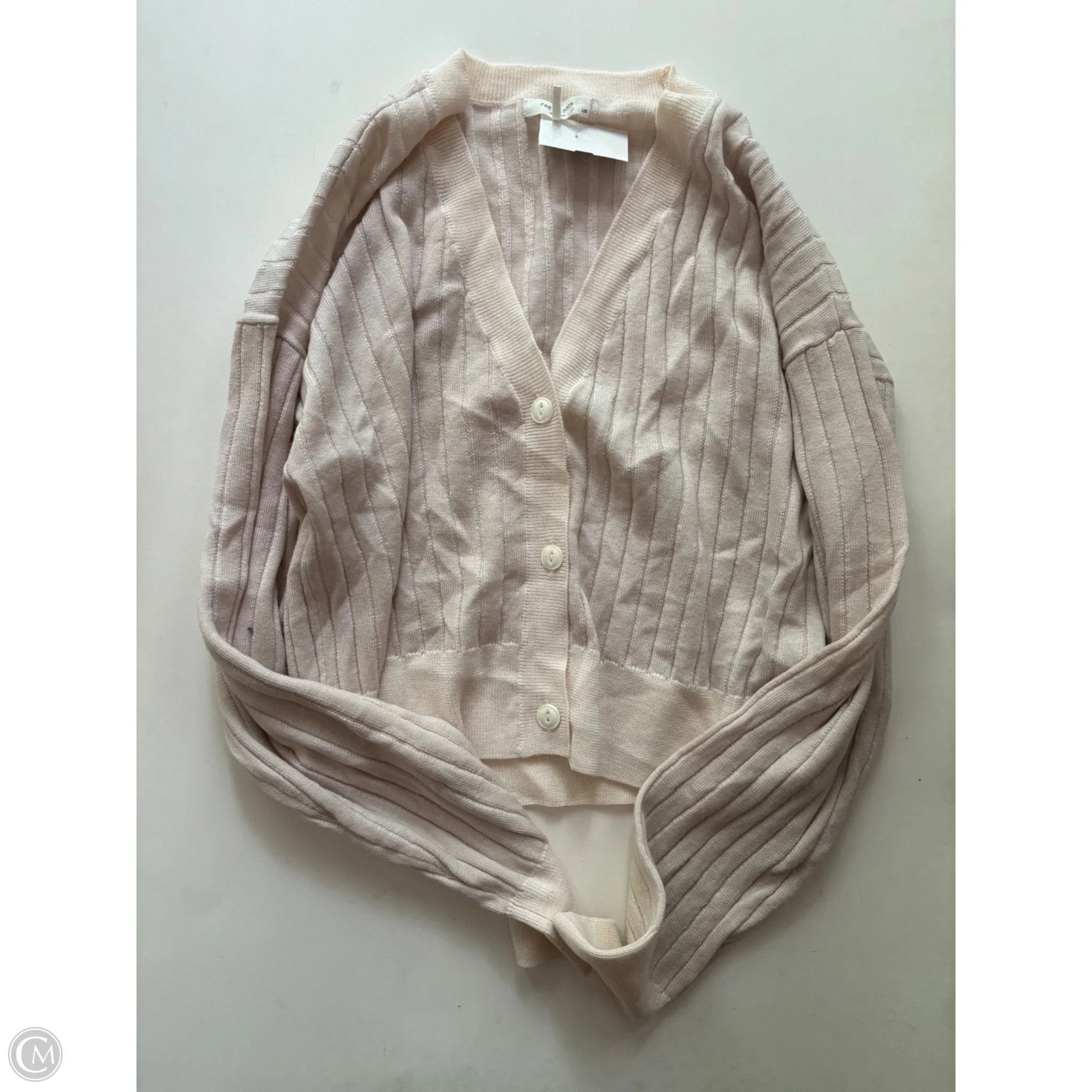 Sweater Cardigan By Rag And Bone In Cream, Size: L - Image 1
