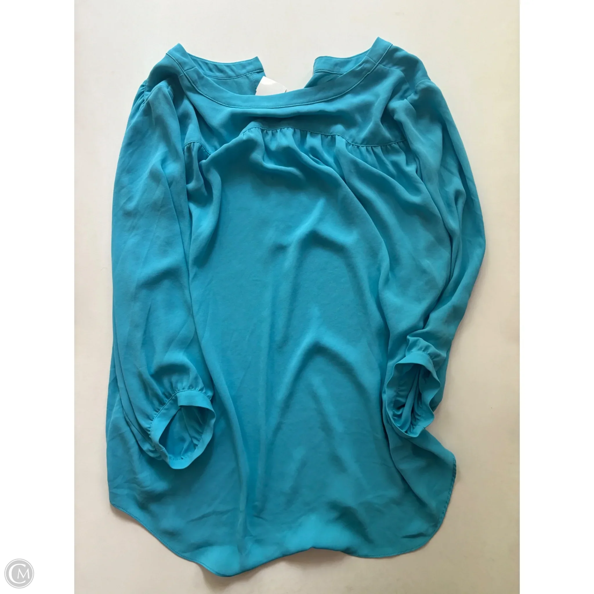 Blouse Long Sleeve By Karen Kane In Blue, Size: M - Image 2