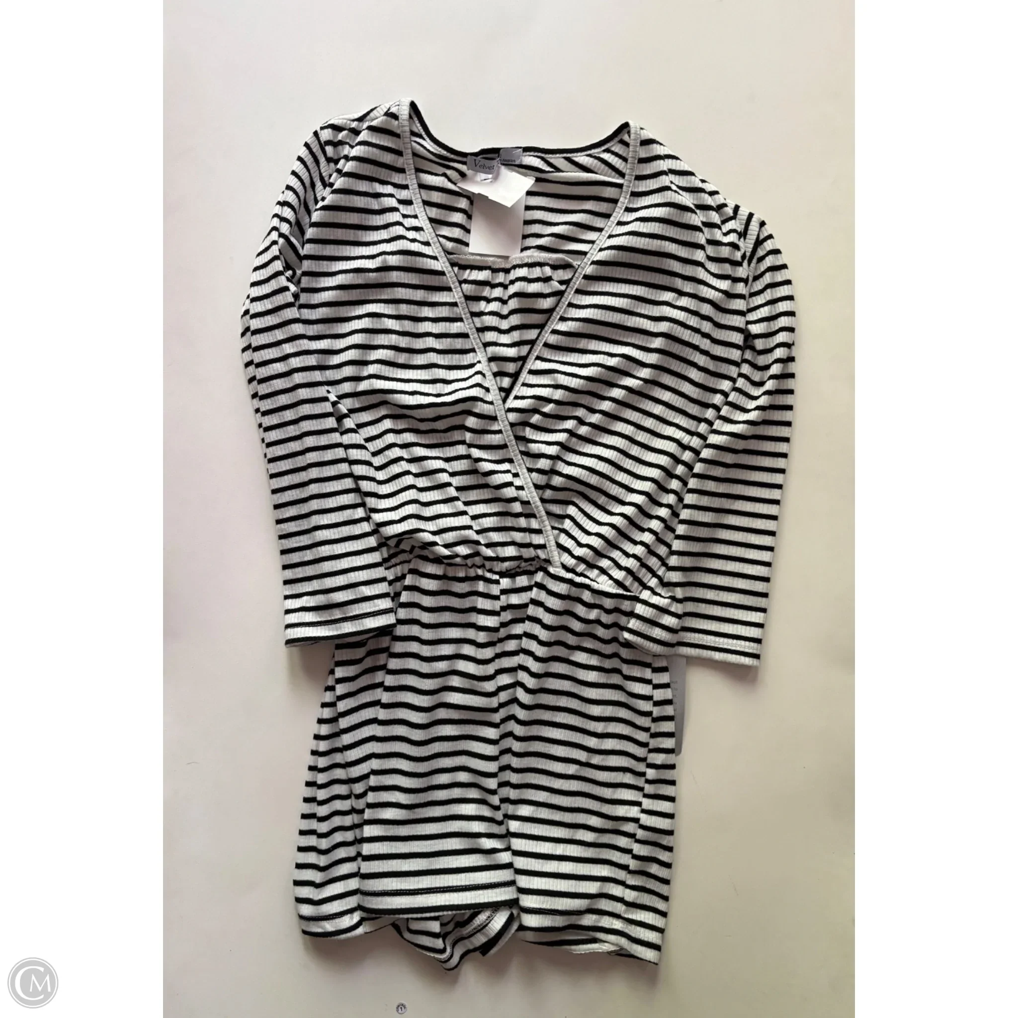 Romper By Velvet In Striped Pattern, Size: Xs - Image 1