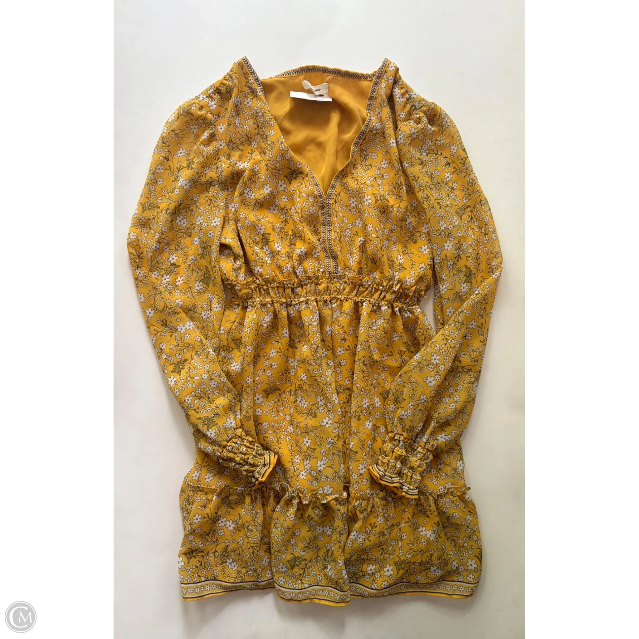 Dress Casual Midi By Max Studio In Yellow, Size: S - Image 1