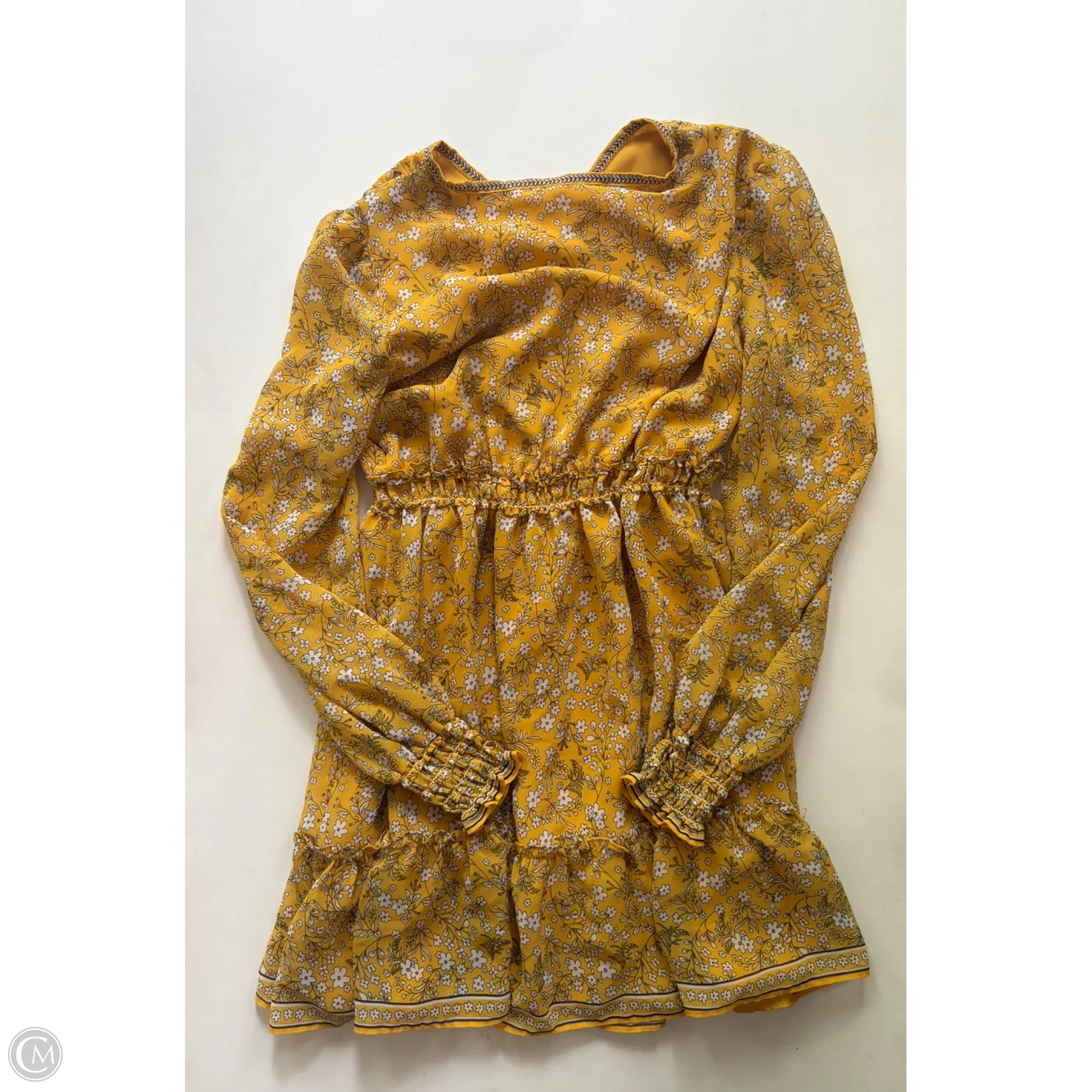 Dress Casual Midi By Max Studio In Yellow, Size: S - Image 2