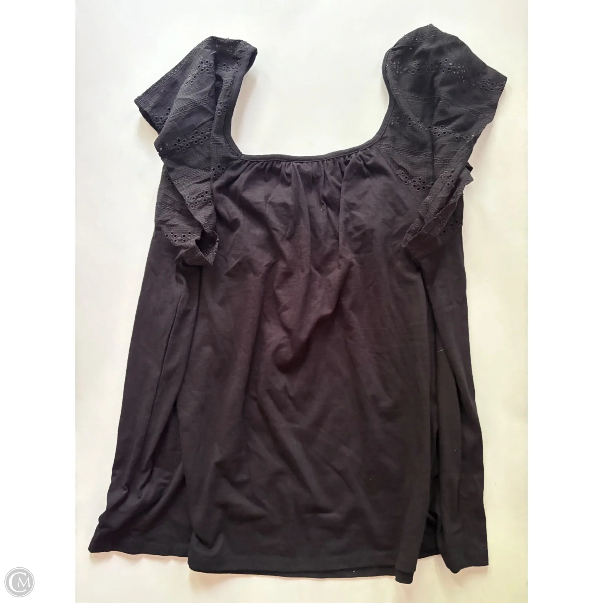 Top Short Sleeve By Lane Bryant In Black, Size: 1x - Image 2