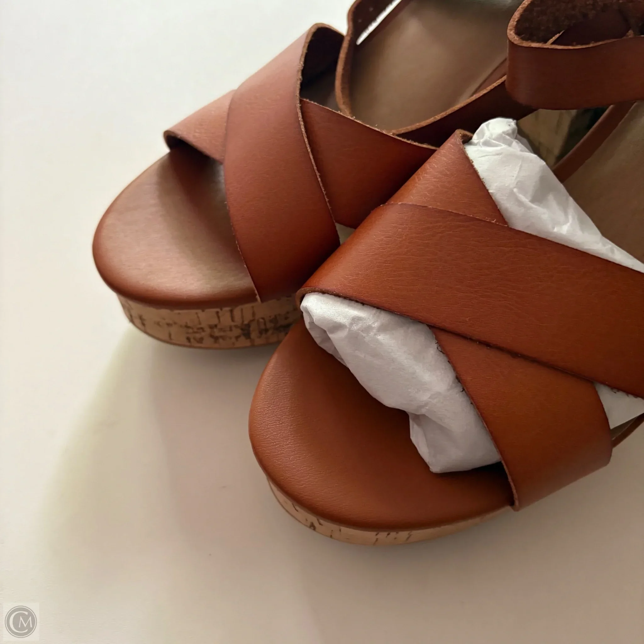 Shoes Heels Block By Lane Bryant In Brown, Size: 10 - Image 2