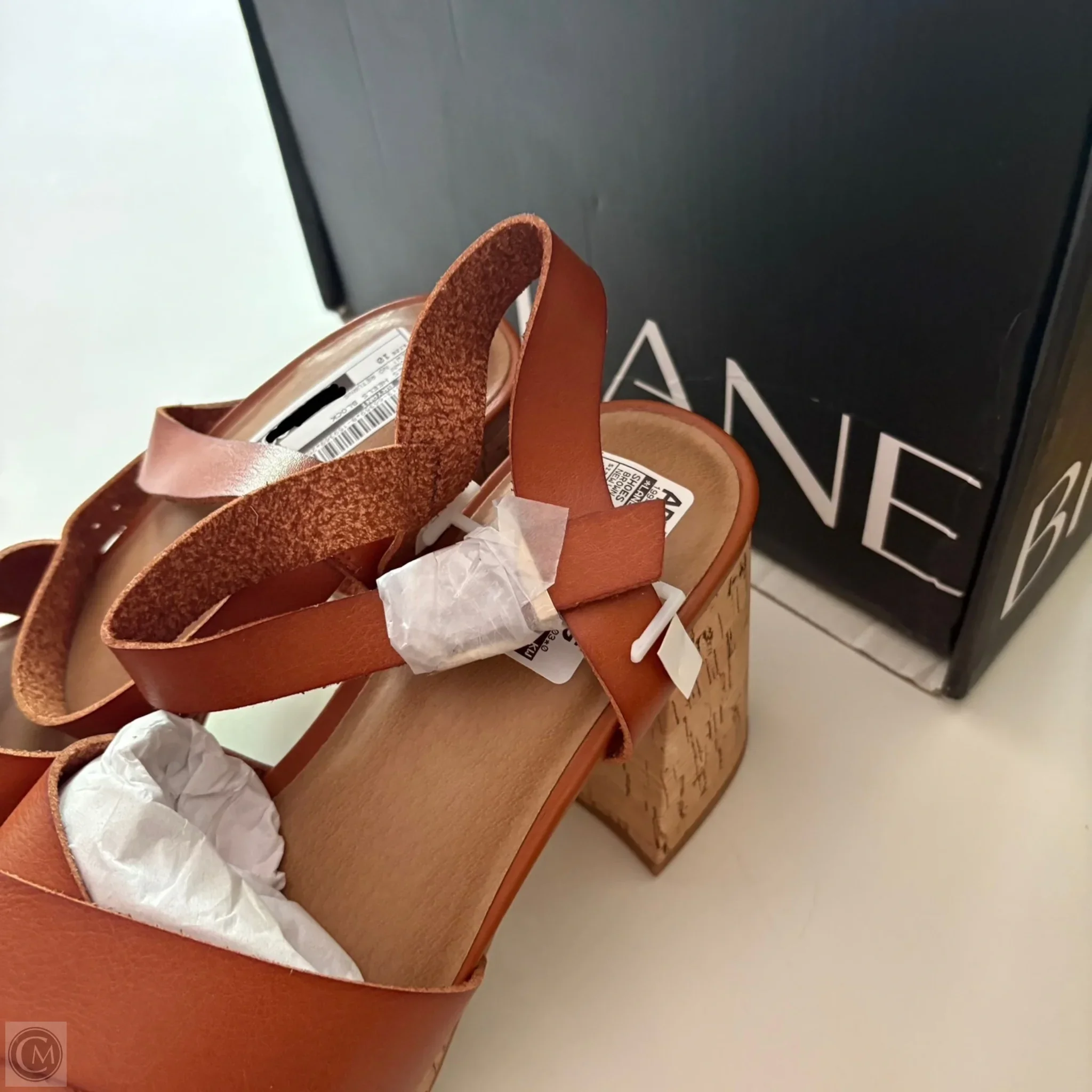 Shoes Heels Block By Lane Bryant In Brown, Size: 10 - Image 3