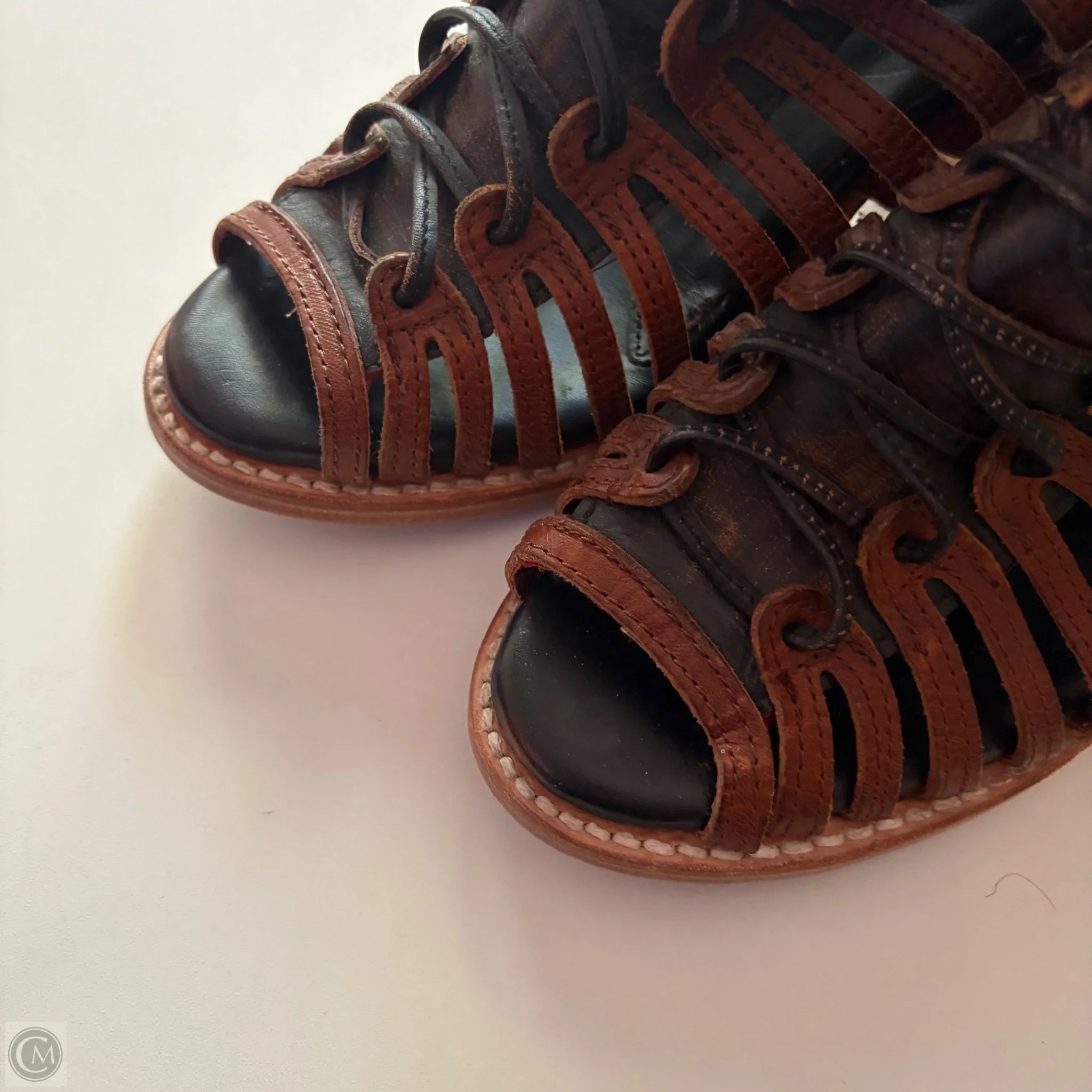 Shoes Heels Block By Freebird In Brown, Size: 8 - Image 2