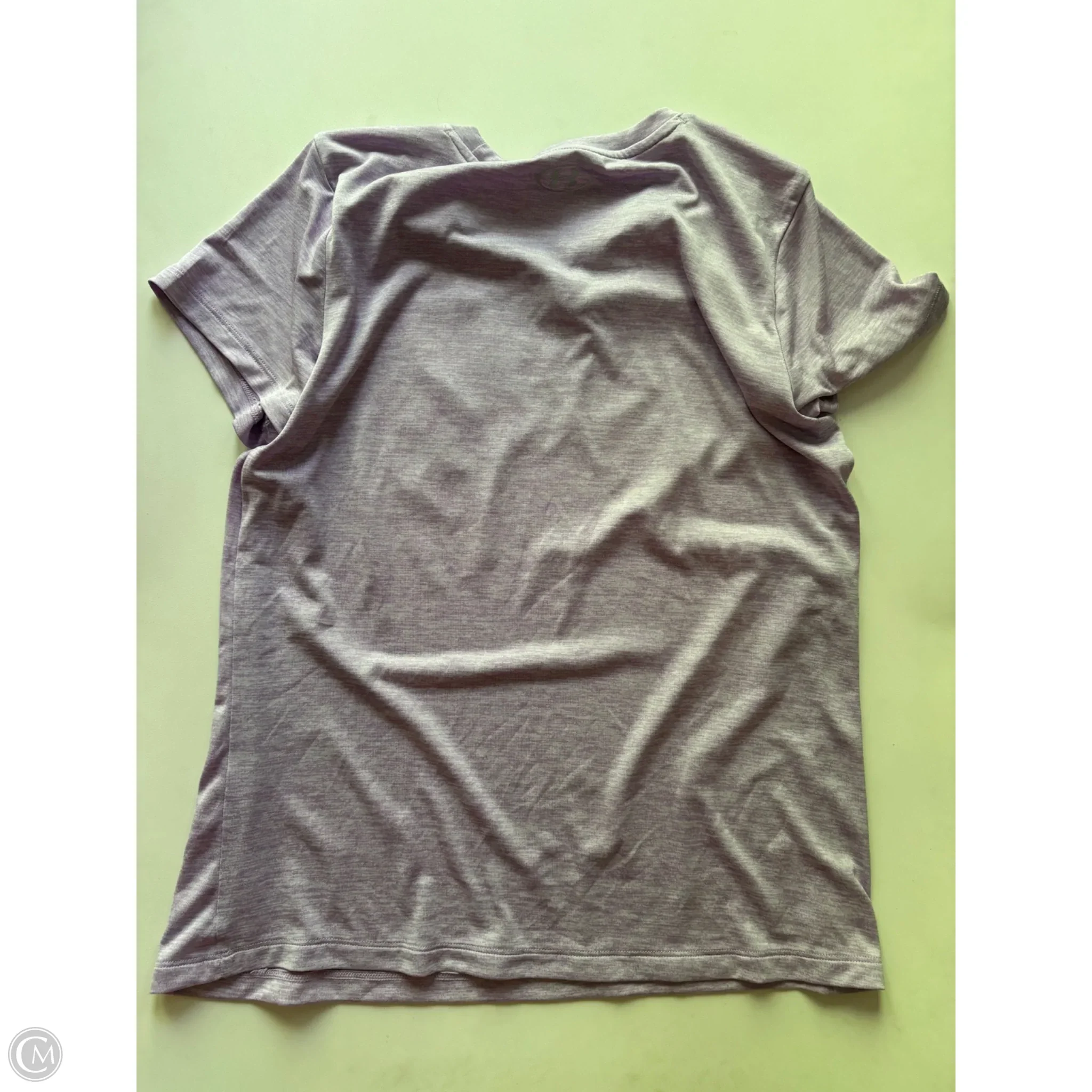 Athletic Top Short Sleeve By Under Armour In Purple, Size: L - Image 2