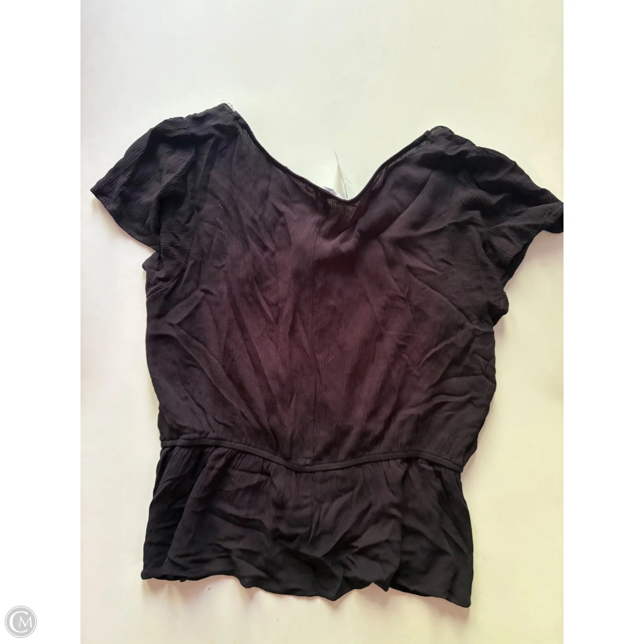 Top Short Sleeve By Thread & Clover In Black & Cream, Size: Xl - Image 2