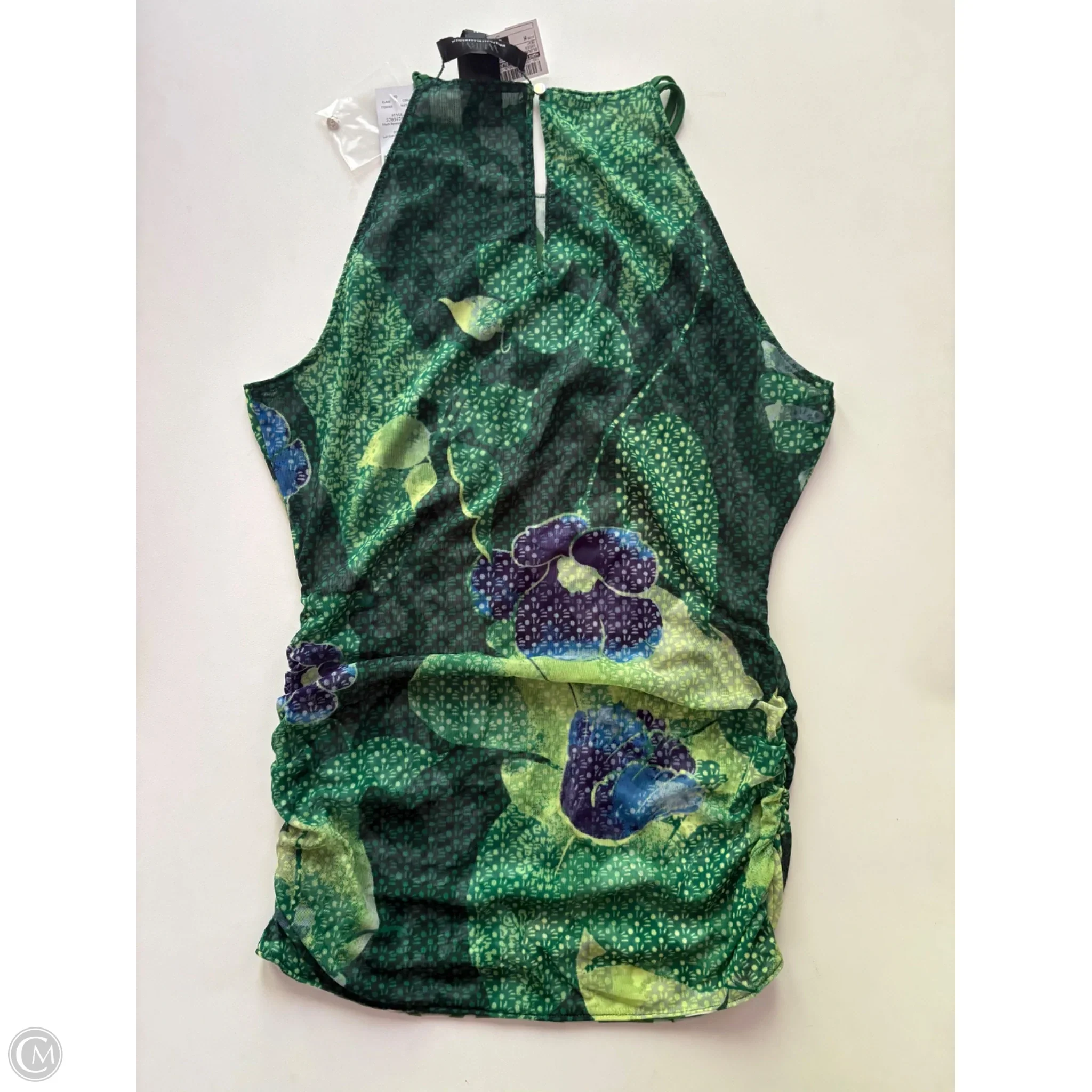 Blouse Sleeveless By White House Black Market In Green, Size: M - Image 2