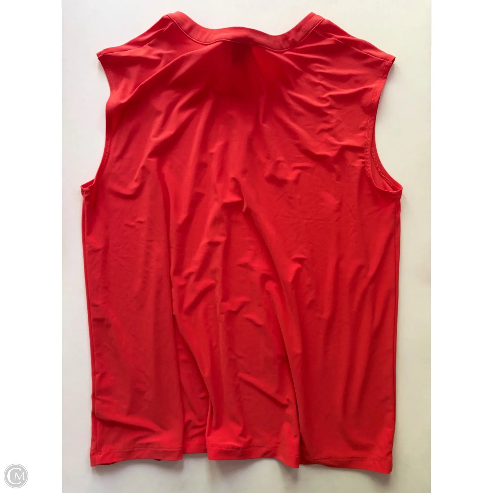 Blouse Sleeveless By Anne Klein In Orange, Size: 1x - Image 2