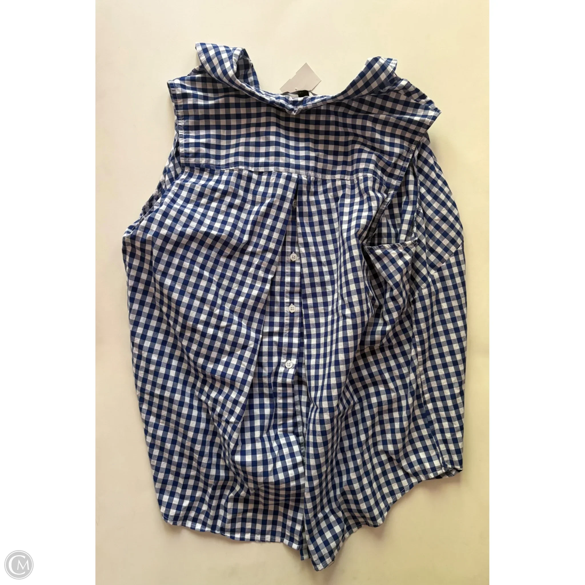 Top Sleeveless By Zac And Rachel In Checkered Pattern, Size: 2x - Image 2