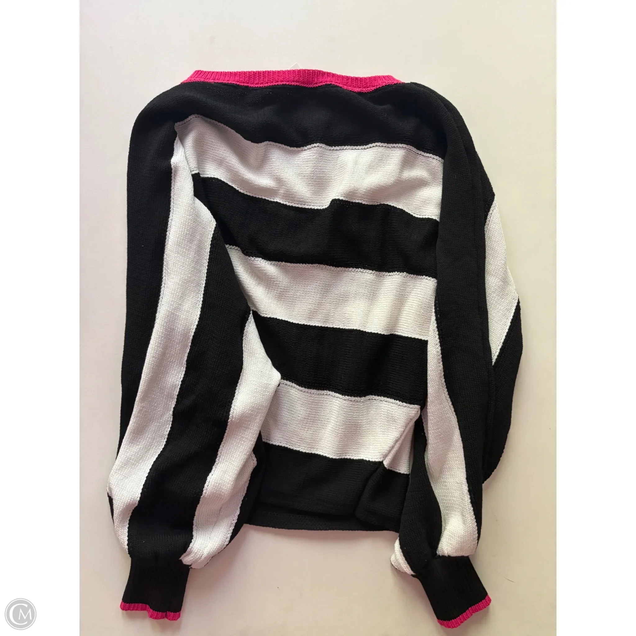 Sweater By Ee Some In Black & White, Size: S - Image 2