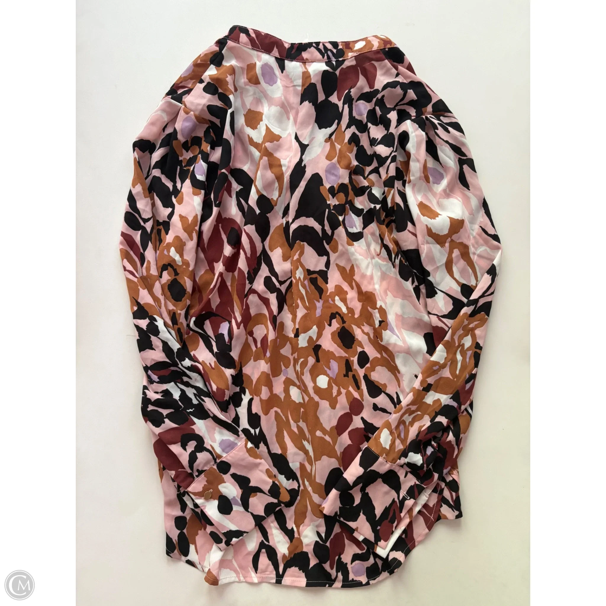 Blouse Long Sleeve By Hope & Harlow In Multi-colored, Size: S - Image 2