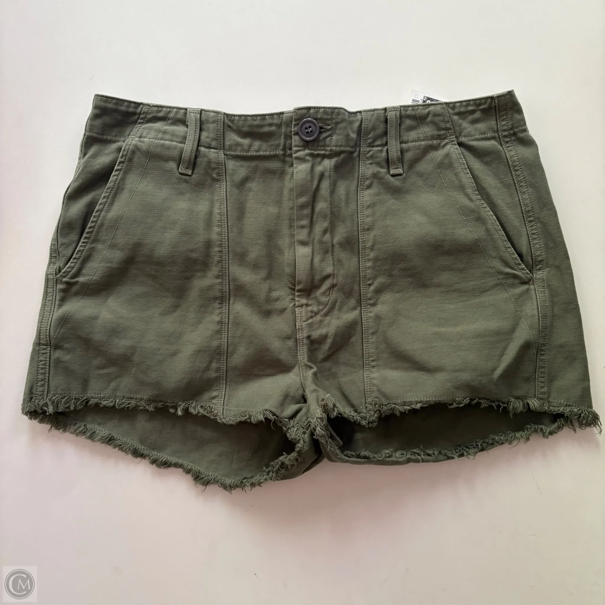 Shorts By Citizens Of Humanity In Green, Size: 6 - Image 1