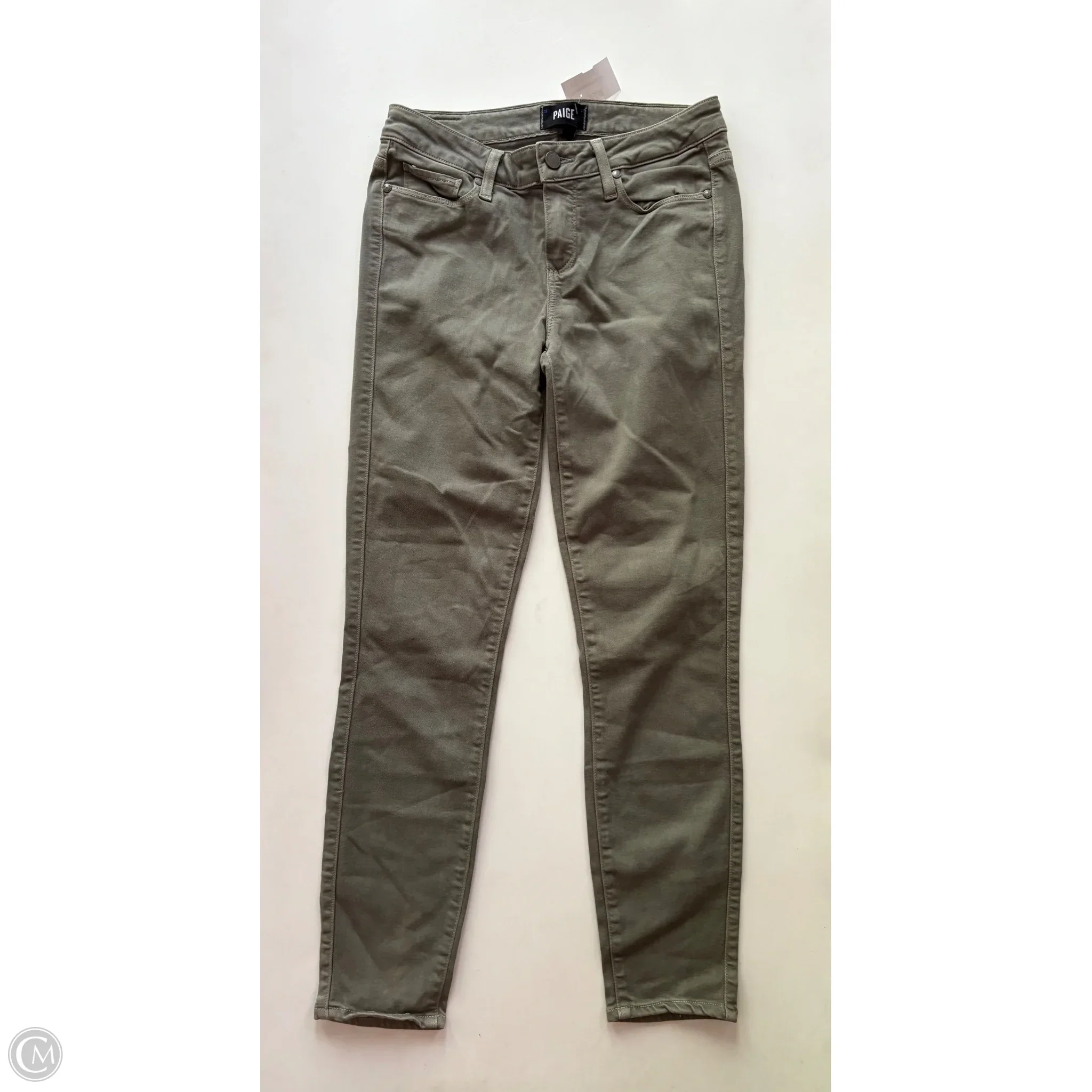 Jeans Straight By Paige In Green, Size: 6 - Image 1