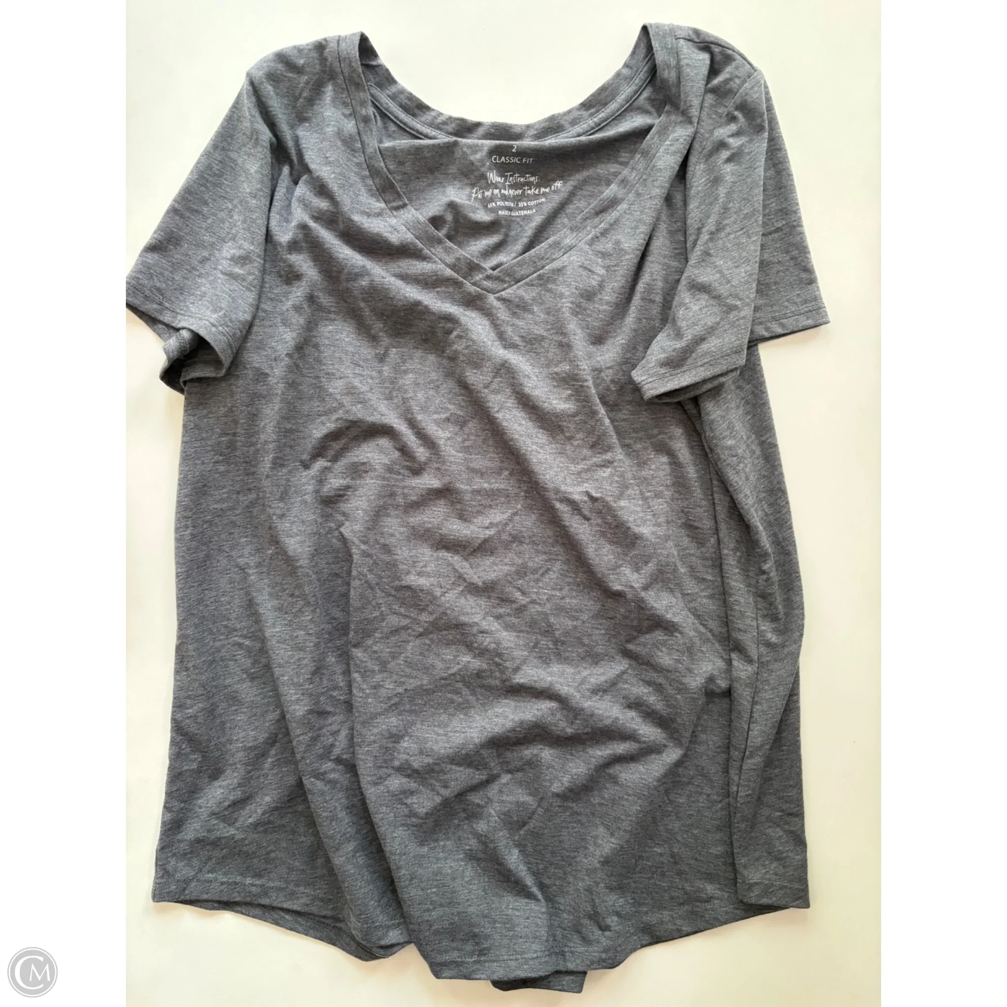 Top Short Sleeve By Torrid In Grey, Size: 2x - Image 1